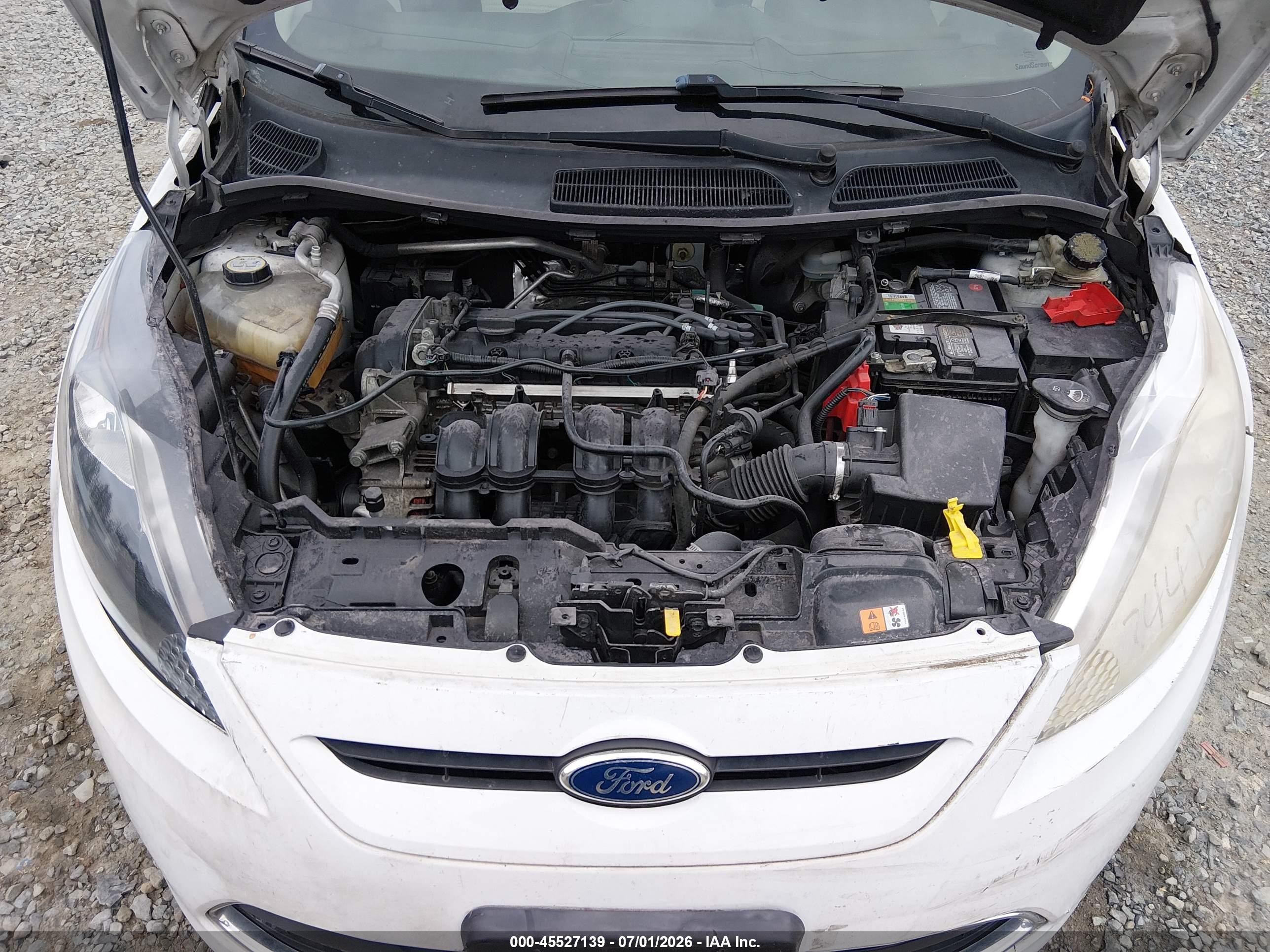 2012 Ford Fiesta Ses White vin: 3FADP4FJXCM159765