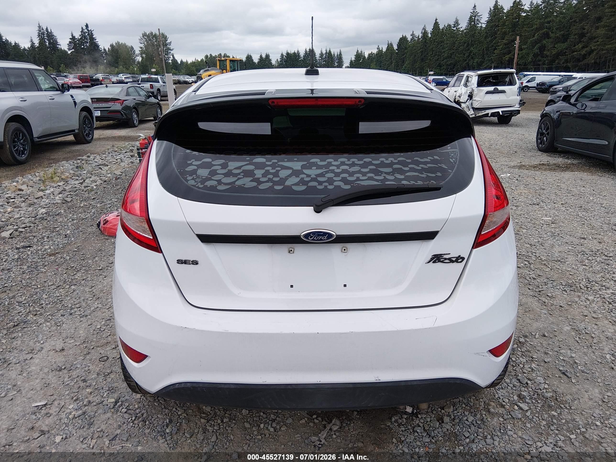 2012 Ford Fiesta Ses White vin: 3FADP4FJXCM159765