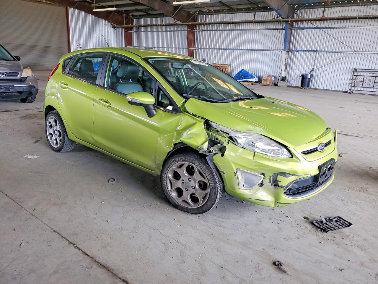 2013 Ford Fiesta Titanium Green vin: 3FADP4FJXDM153949