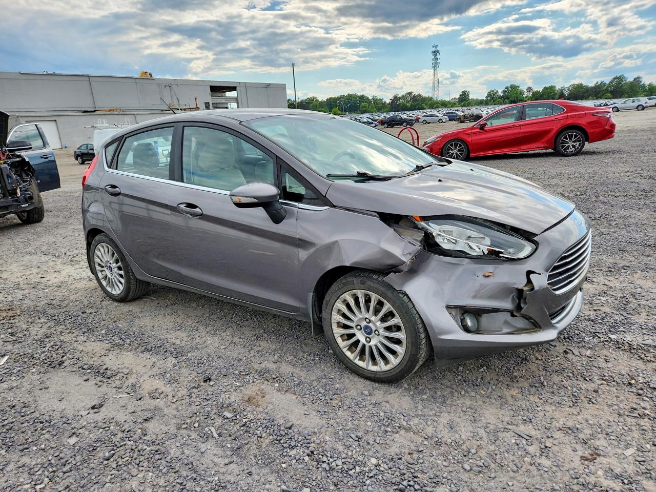 2014 Ford Fiesta Titanium Gray vin: 3FADP4FJXEM124937