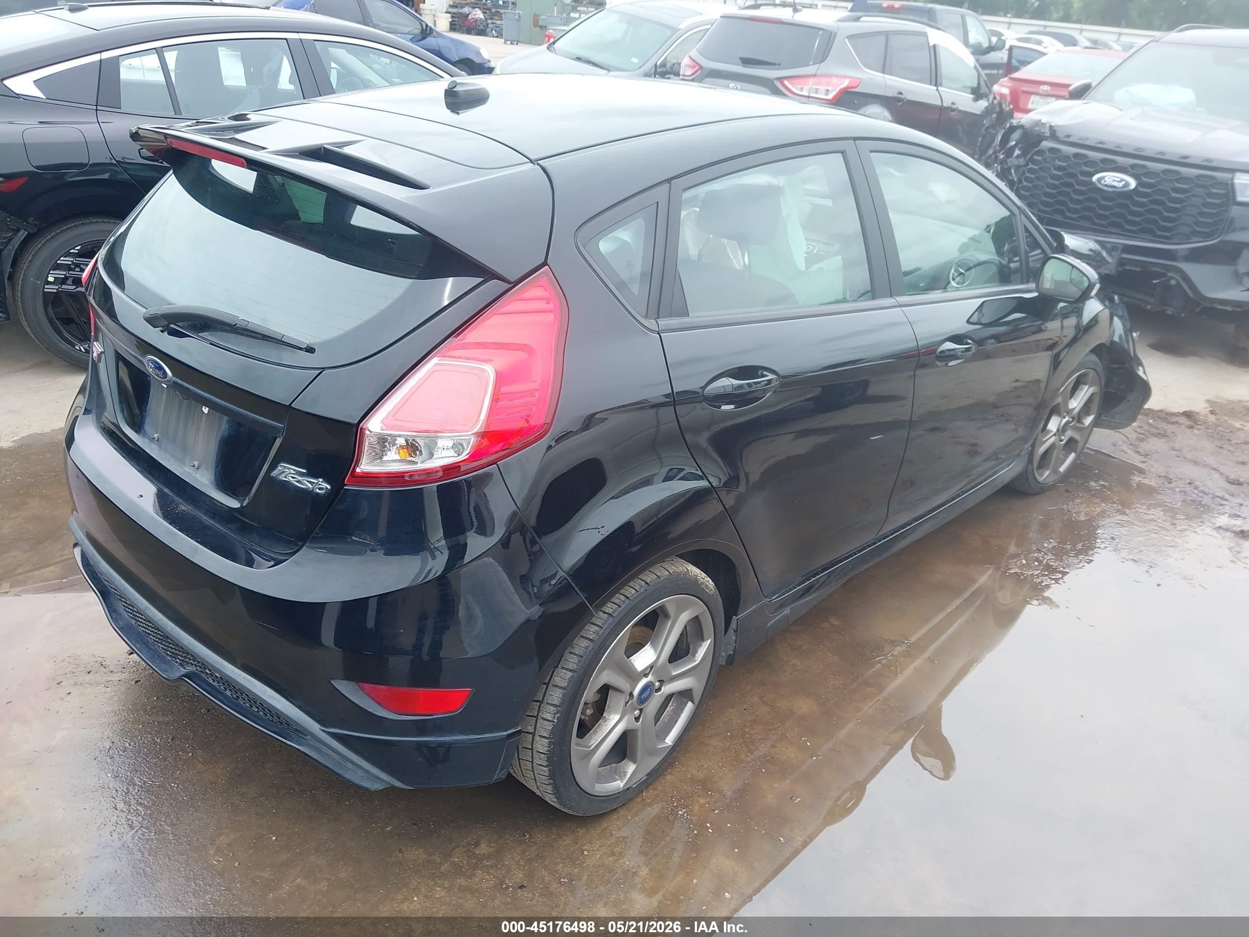 2019 Ford Fiesta St Black vin: 3FADP4GX0KM127196