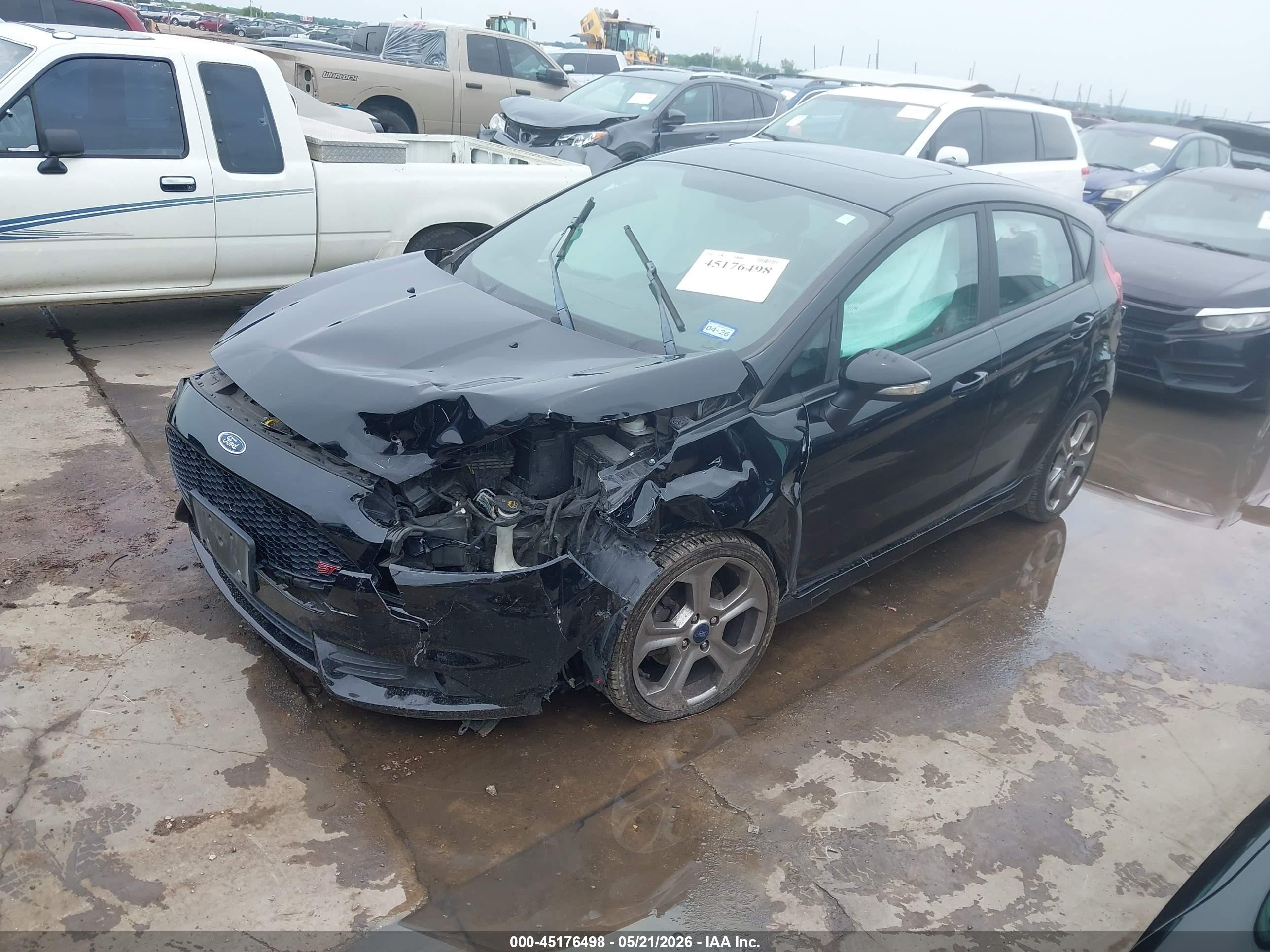 2019 Ford Fiesta St Black vin: 3FADP4GX0KM127196