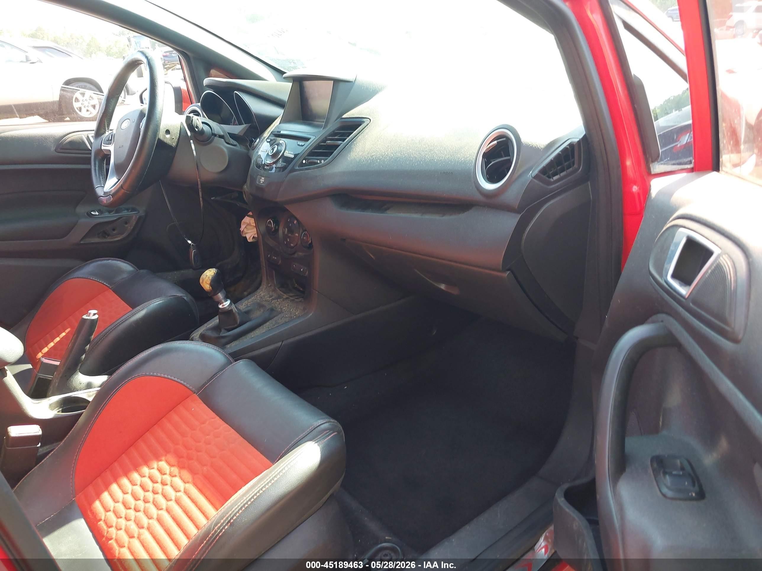 2014 Ford Fiesta St Orange vin: 3FADP4GX1EM125171