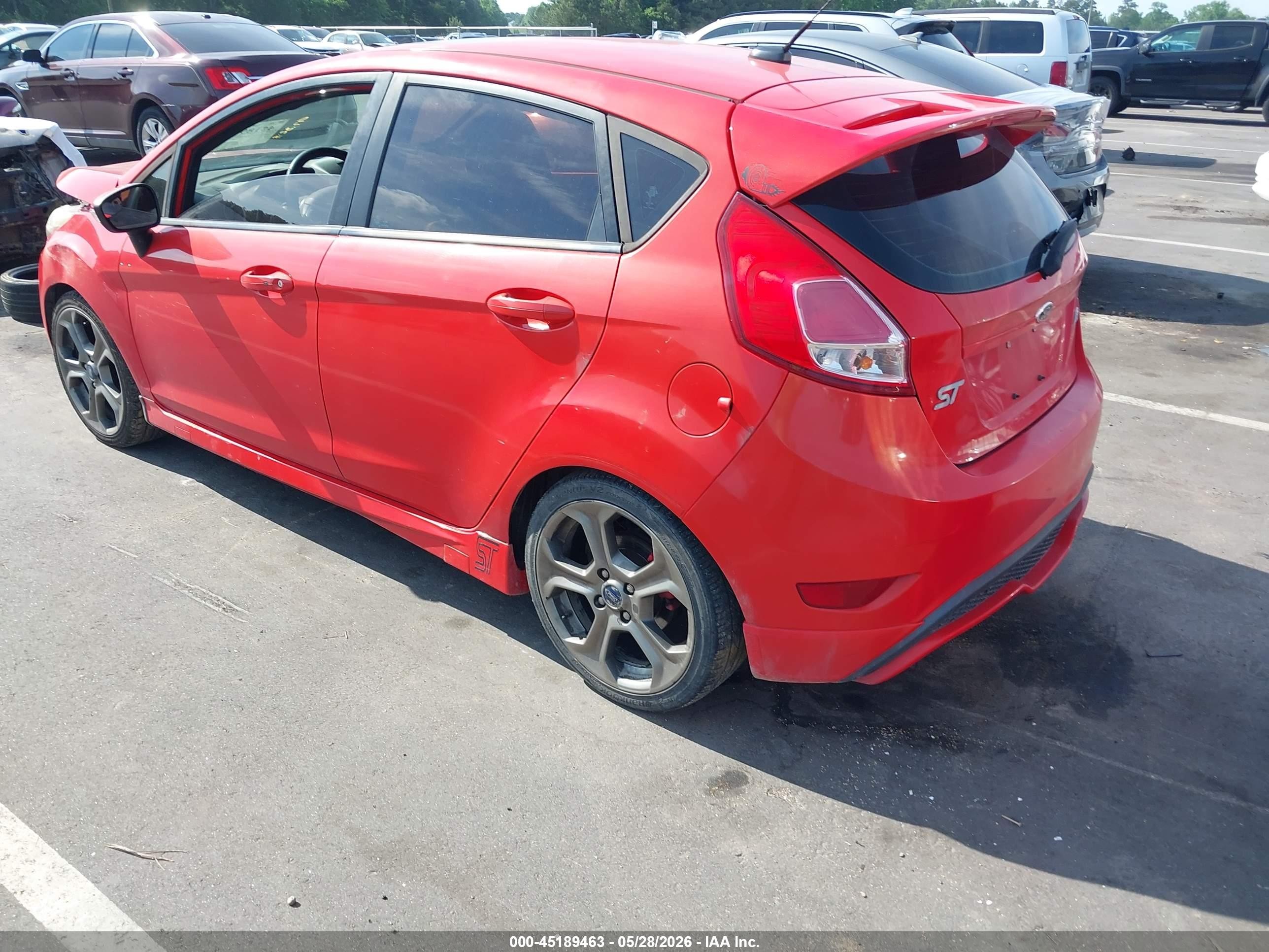 2014 Ford Fiesta St Orange vin: 3FADP4GX1EM125171