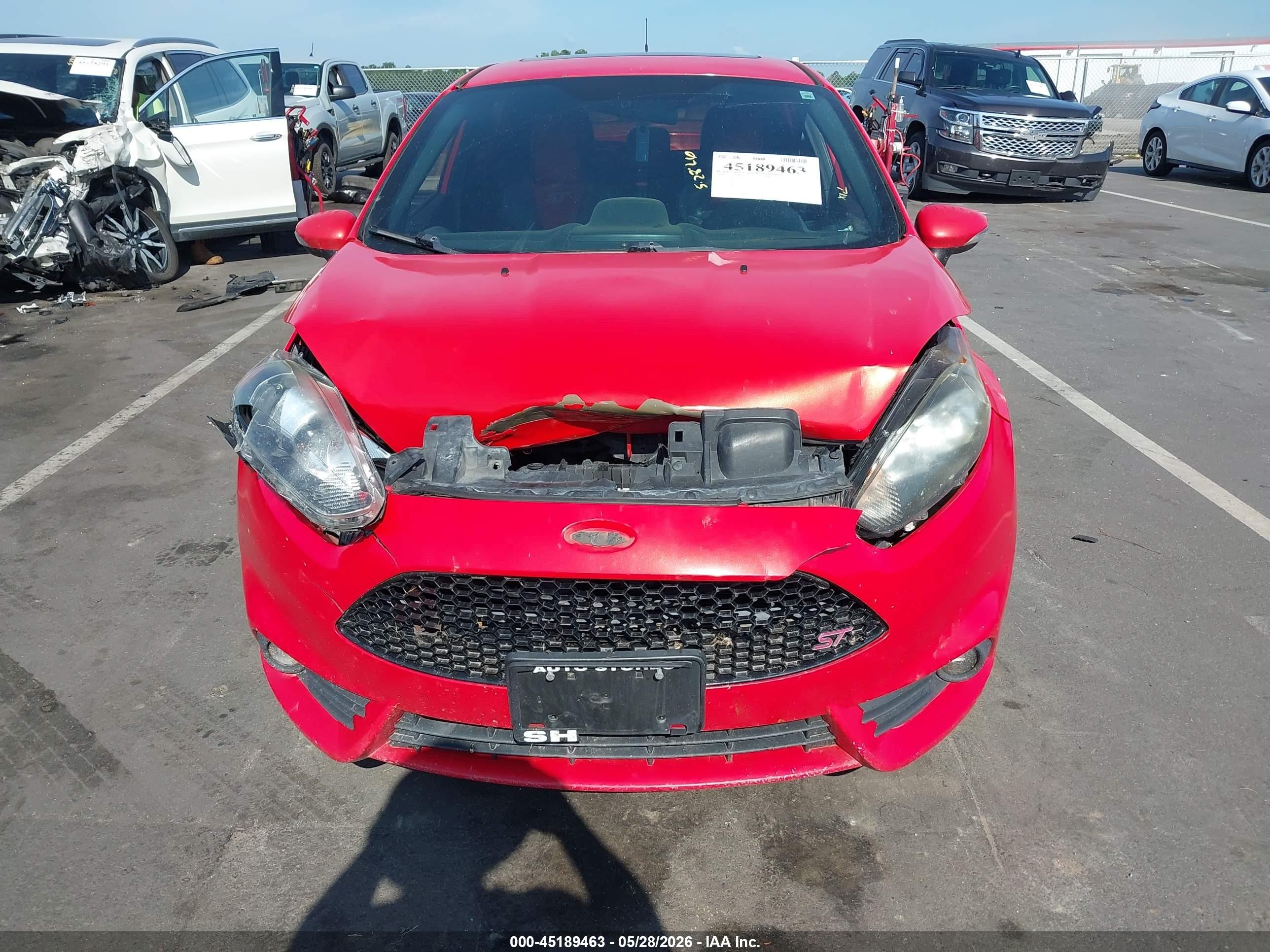 2014 Ford Fiesta St Orange vin: 3FADP4GX1EM125171