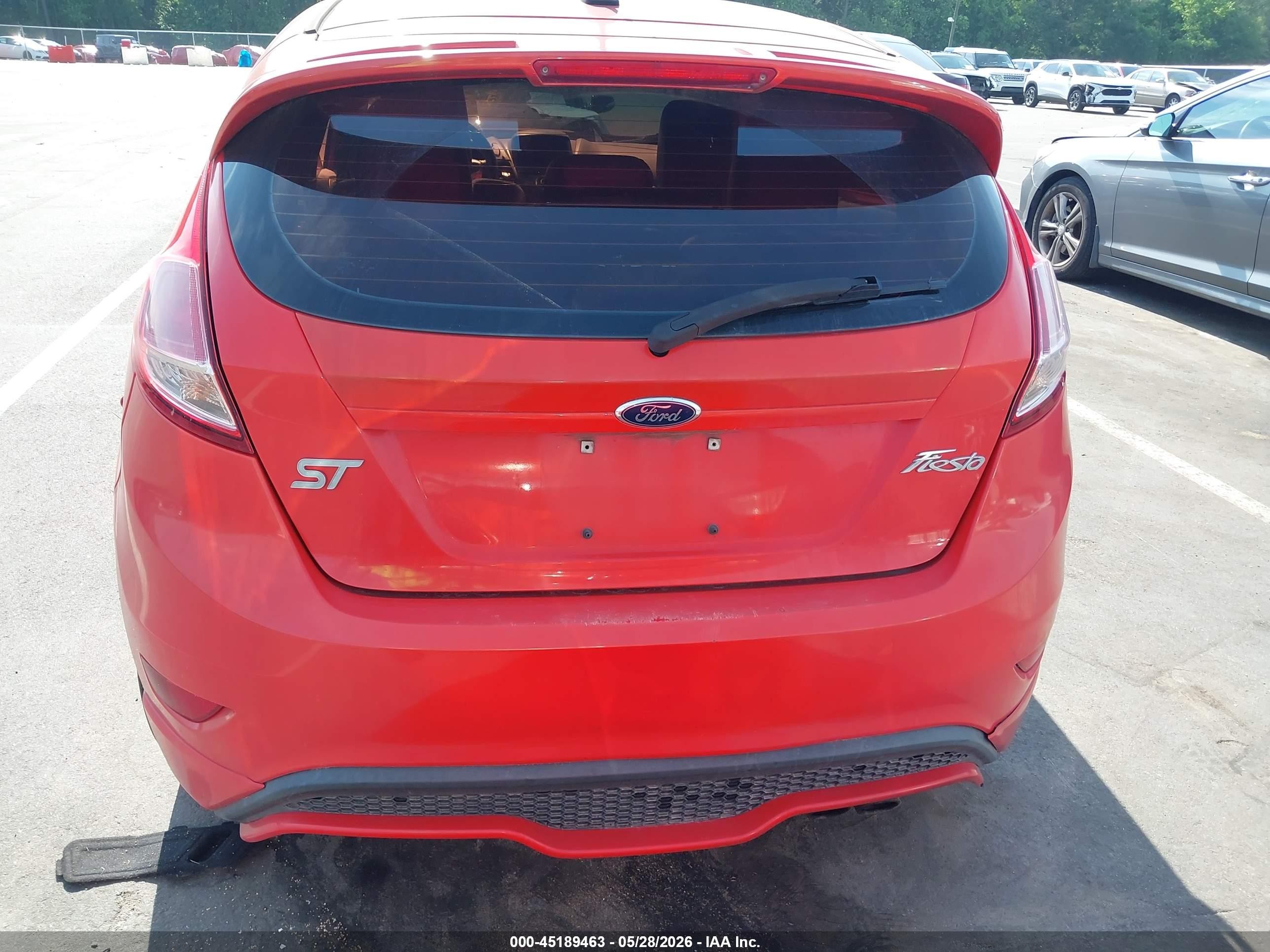 2014 Ford Fiesta St Orange vin: 3FADP4GX1EM125171