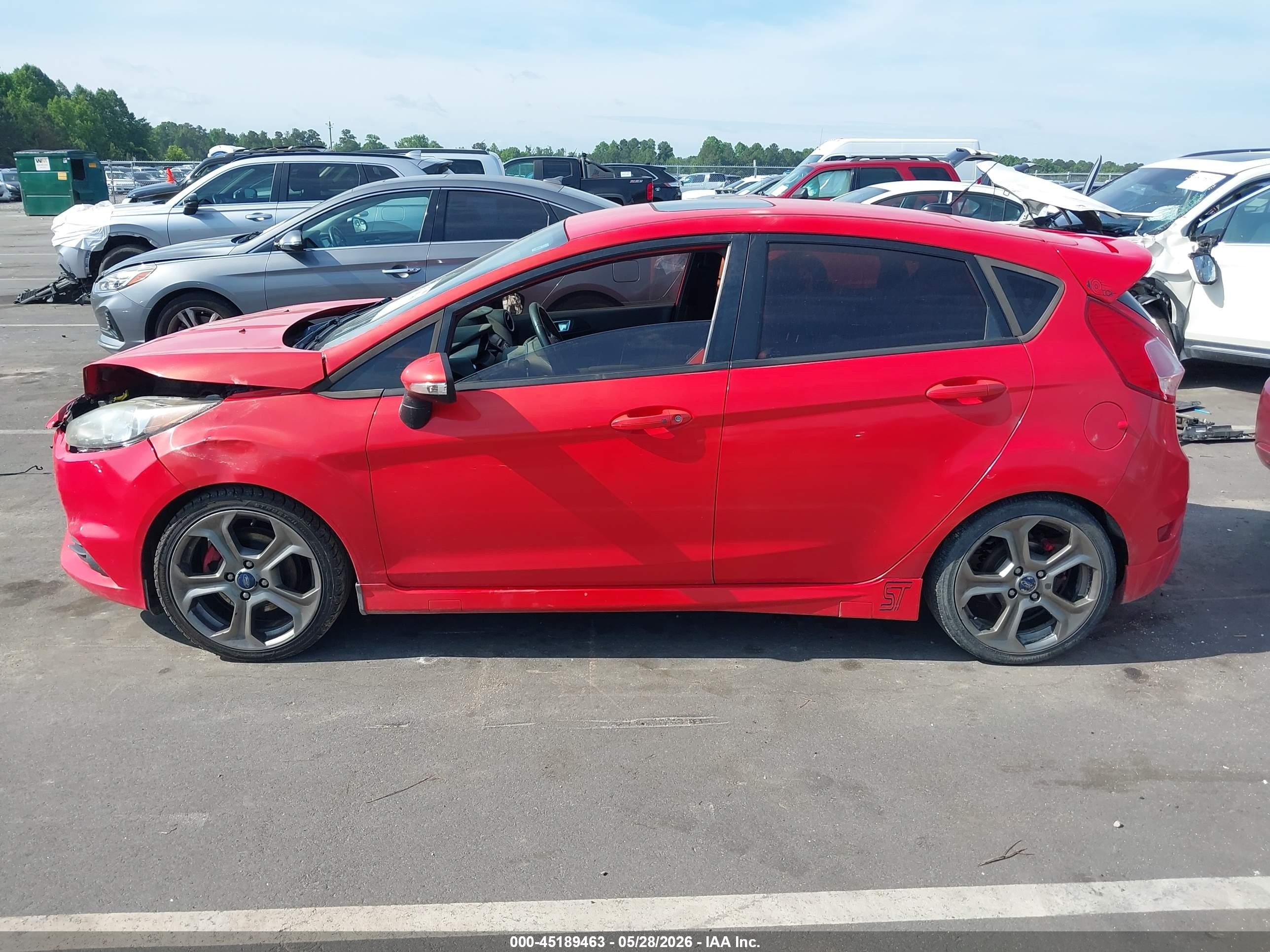 2014 Ford Fiesta St Orange vin: 3FADP4GX1EM125171