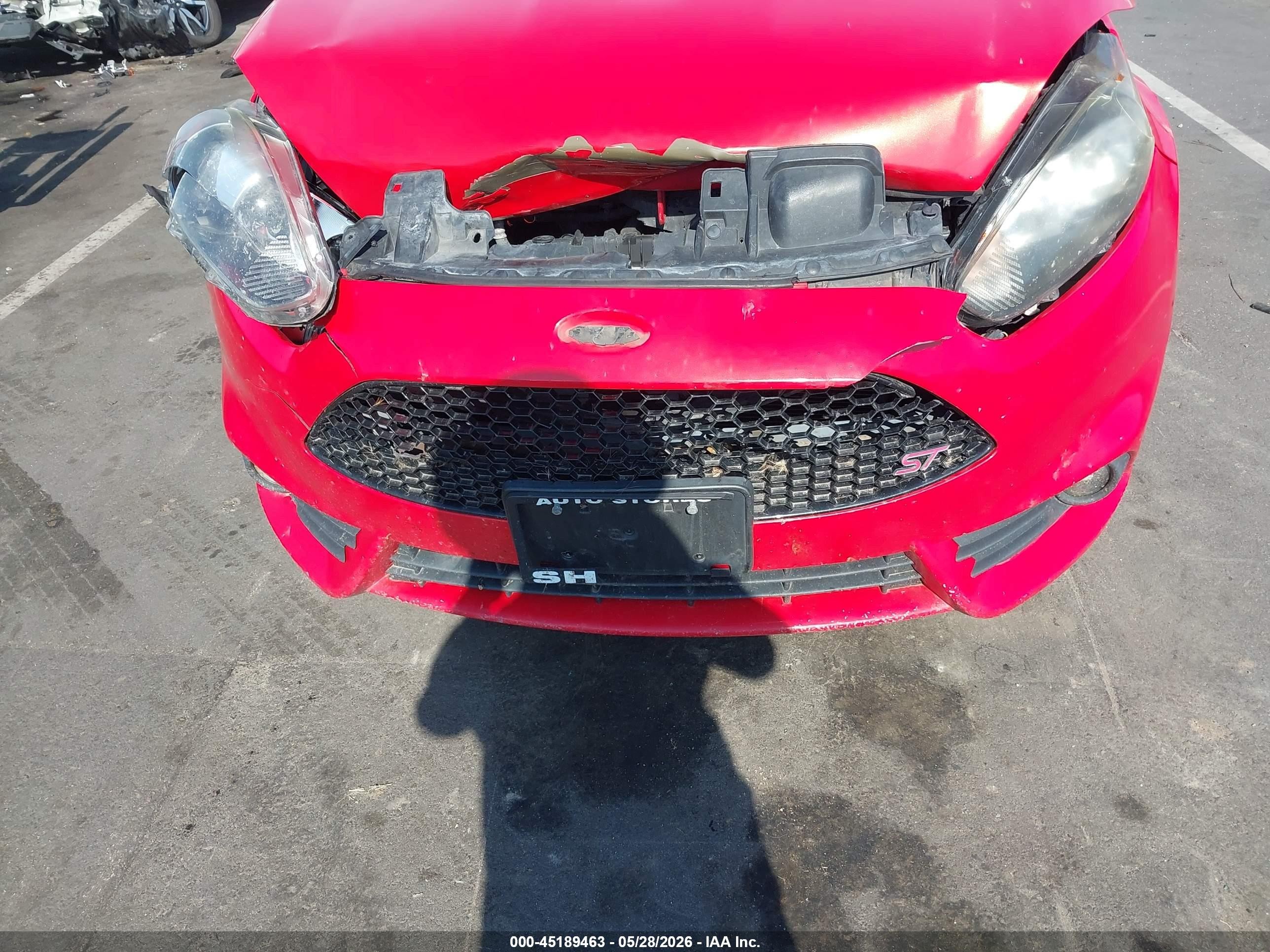 2014 Ford Fiesta St Orange vin: 3FADP4GX1EM125171