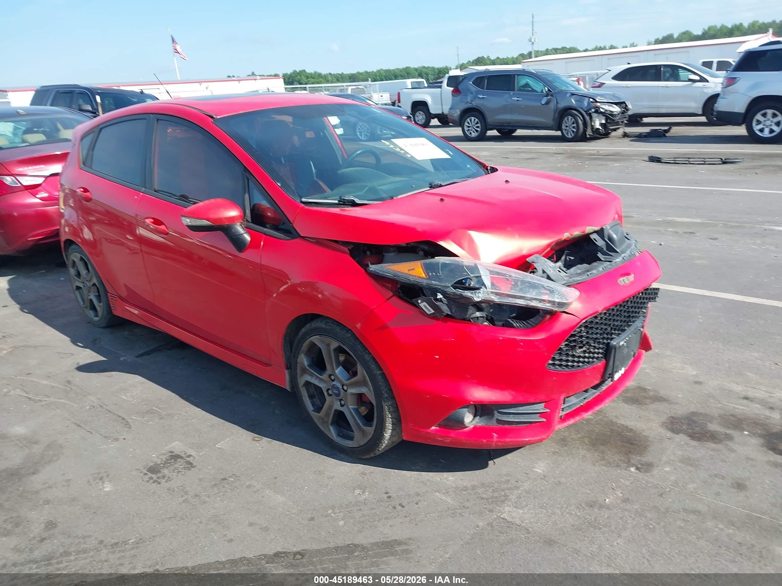 2014 Ford Fiesta St Orange vin: 3FADP4GX1EM125171