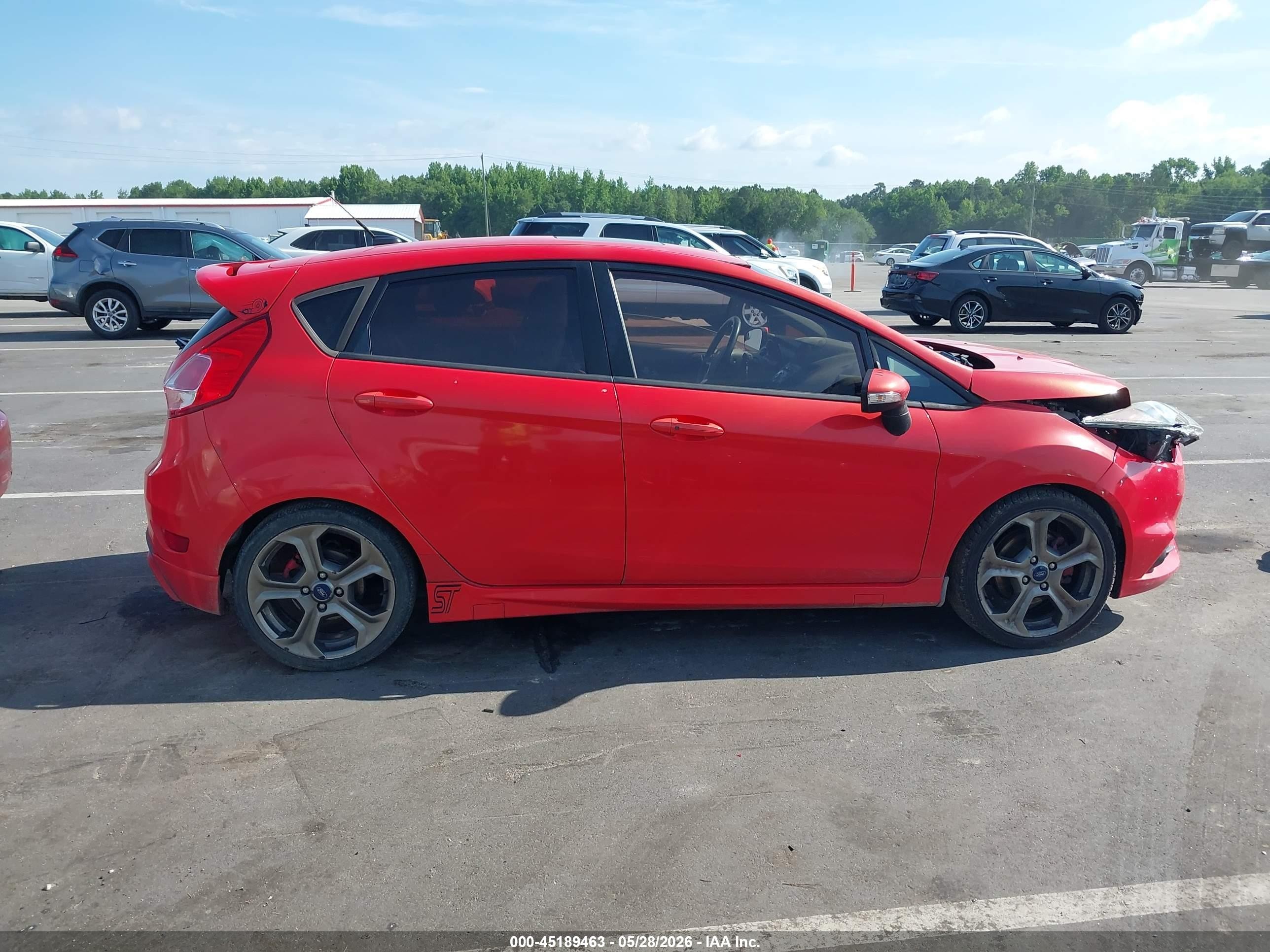 2014 Ford Fiesta St Orange vin: 3FADP4GX1EM125171