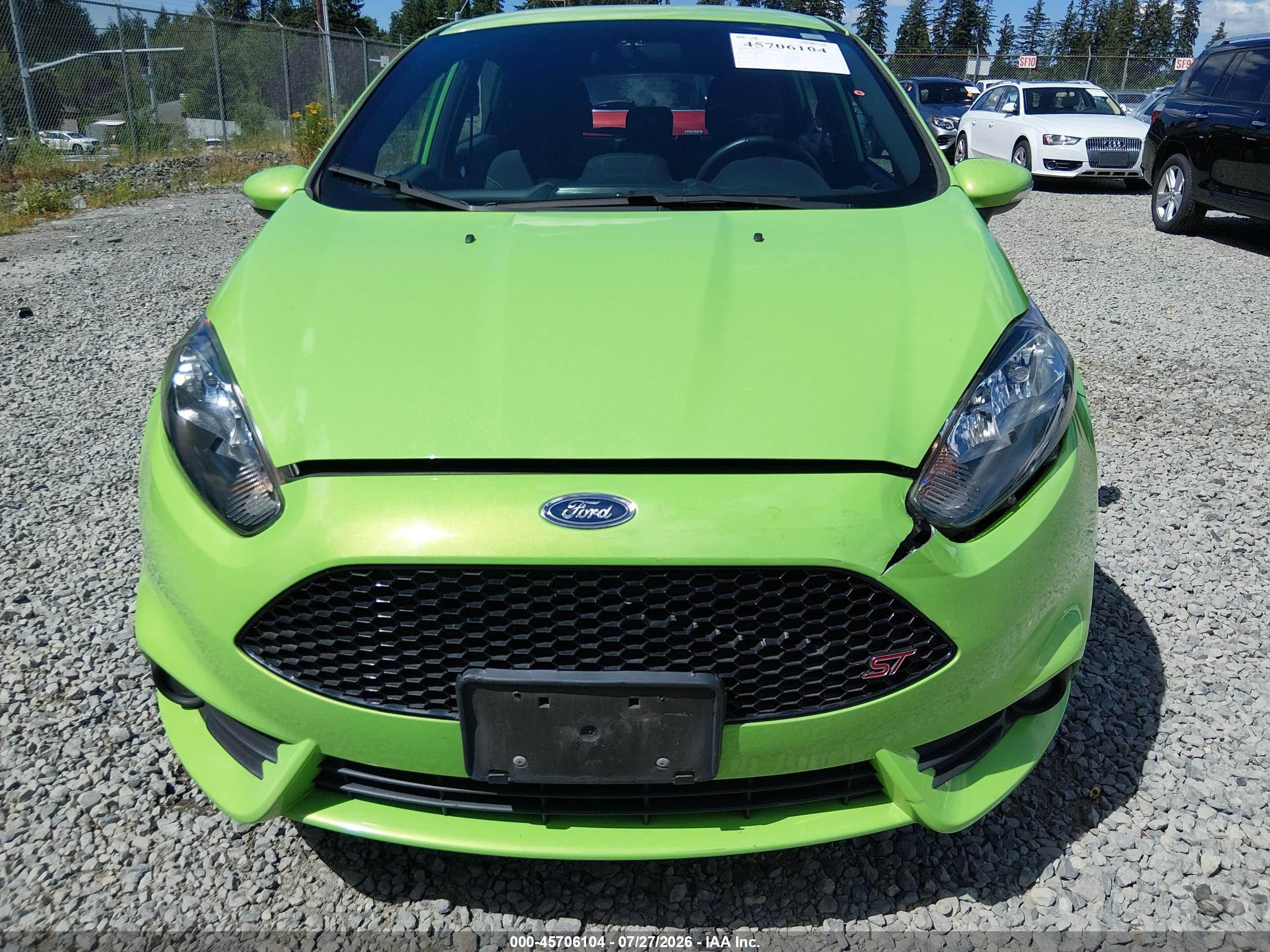 2014 Ford Fiesta St Green vin: 3FADP4GX1EM135022