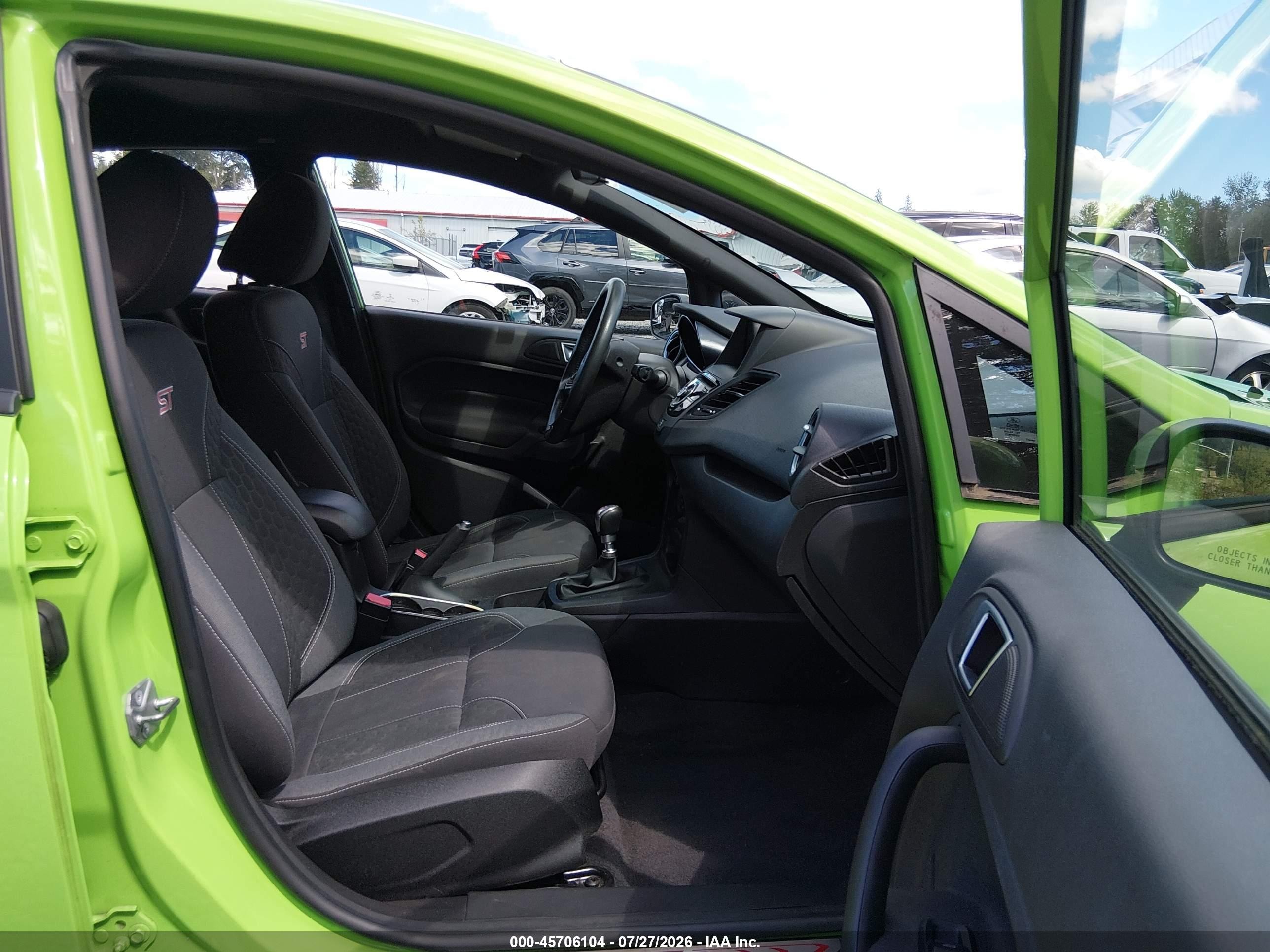 2014 Ford Fiesta St Green vin: 3FADP4GX1EM135022