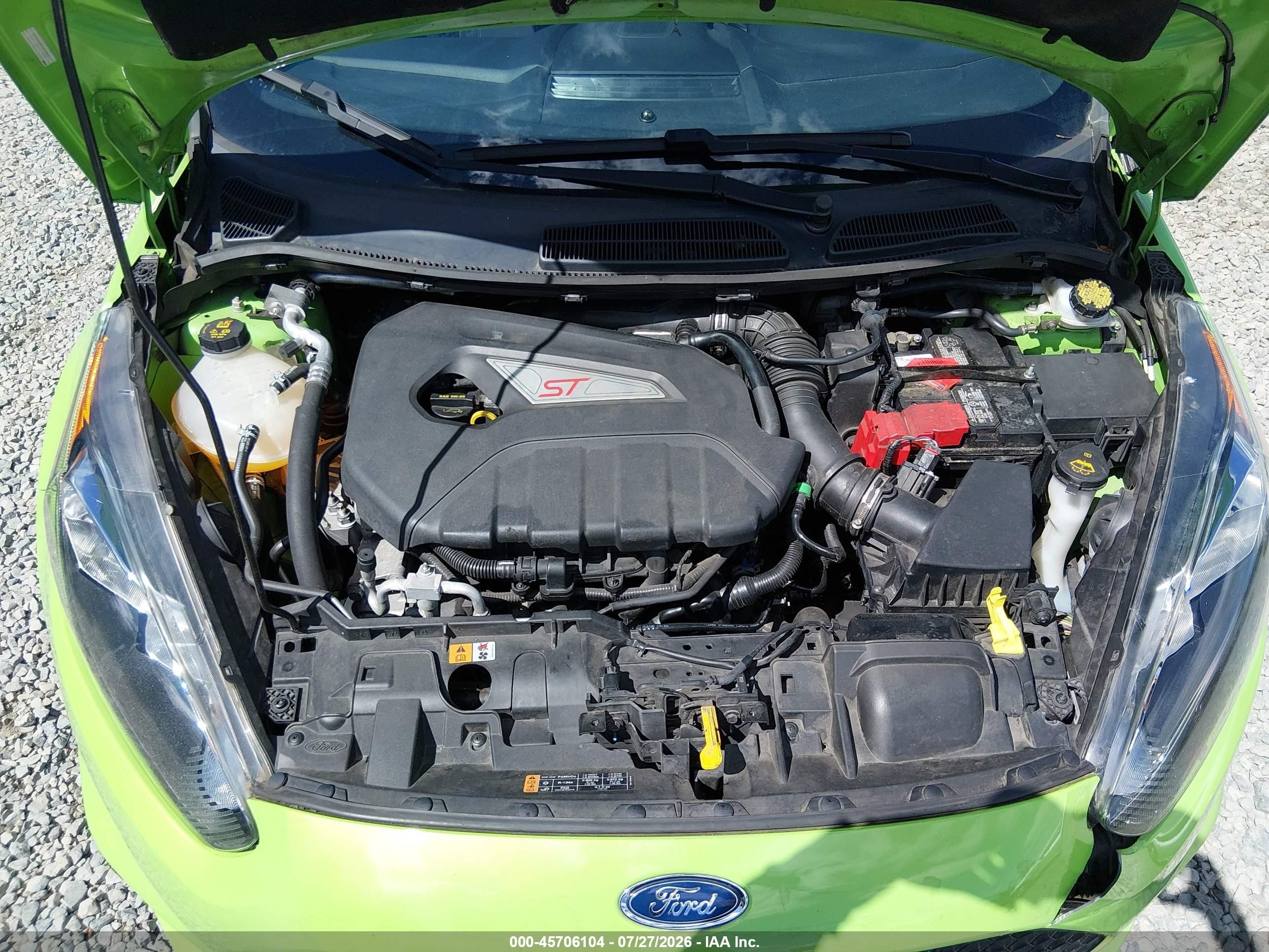 2014 Ford Fiesta St Green vin: 3FADP4GX1EM135022