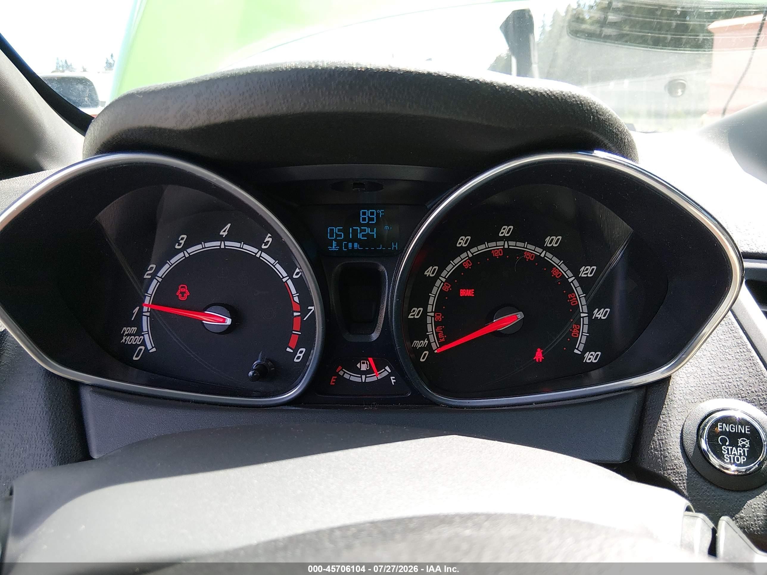 2014 Ford Fiesta St Green vin: 3FADP4GX1EM135022