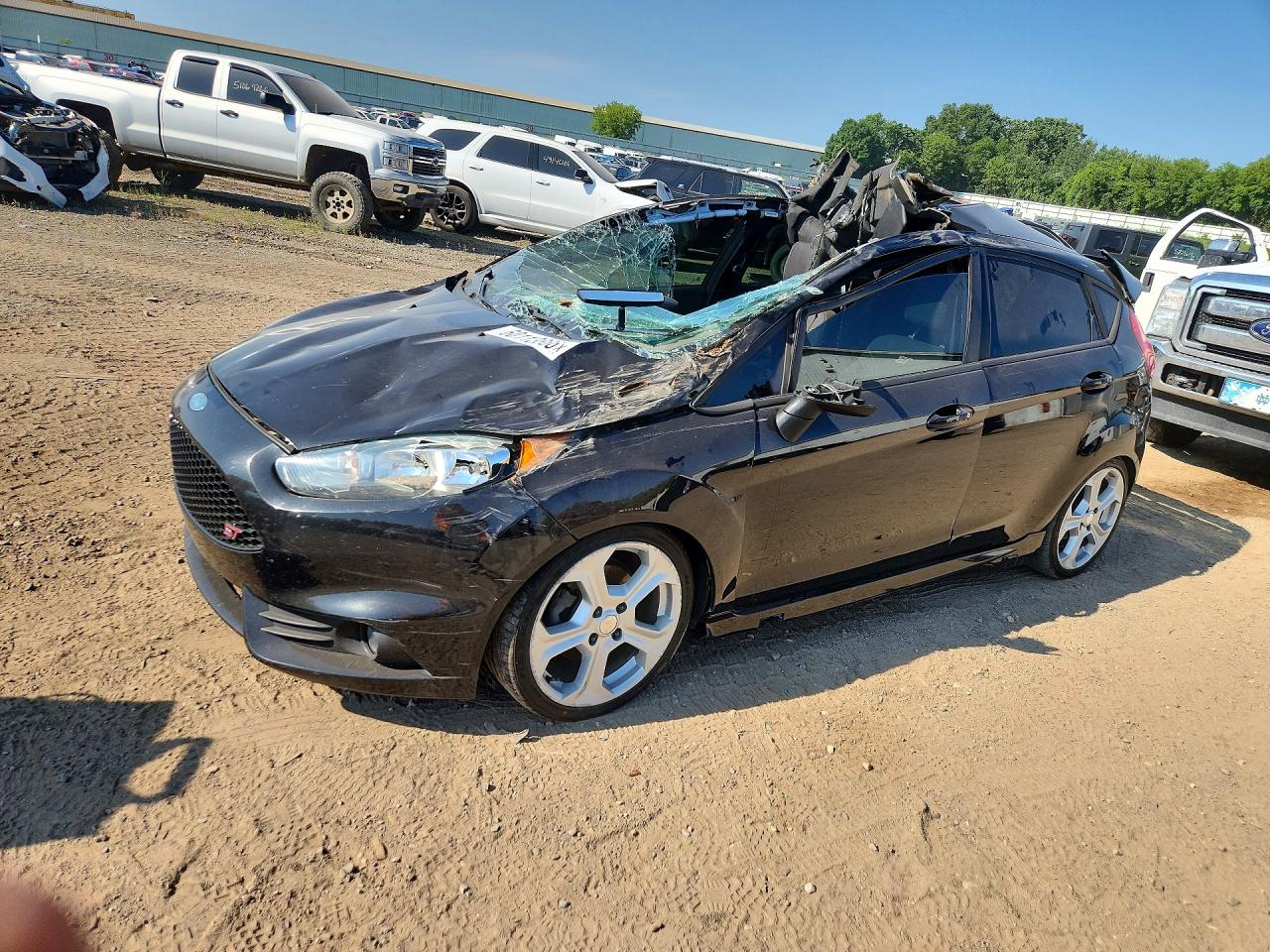 2015 Ford Fiesta St Black vin: 3FADP4GX2FM114035