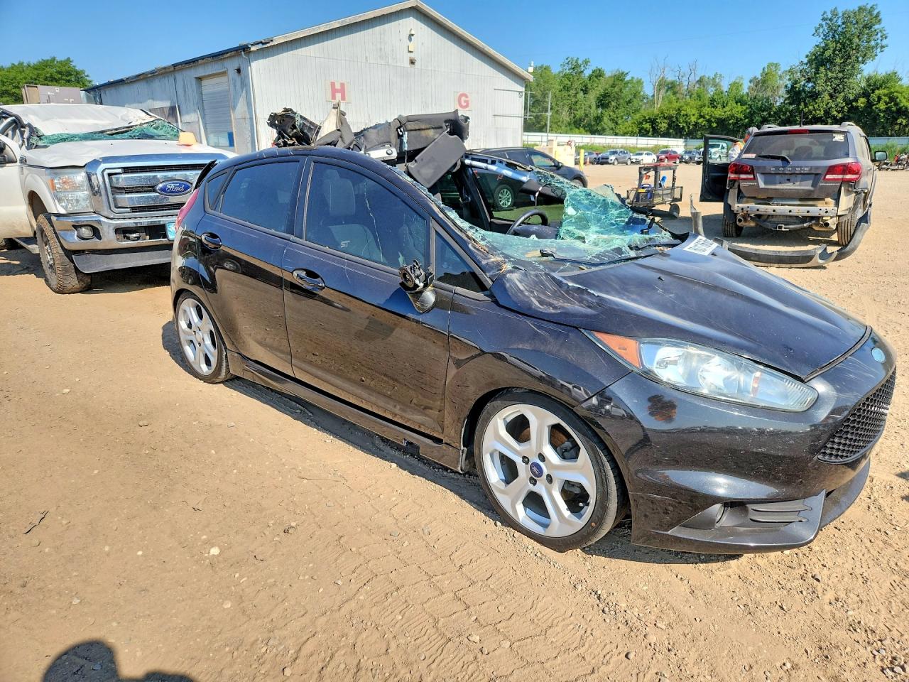 2015 Ford Fiesta St Black vin: 3FADP4GX2FM114035
