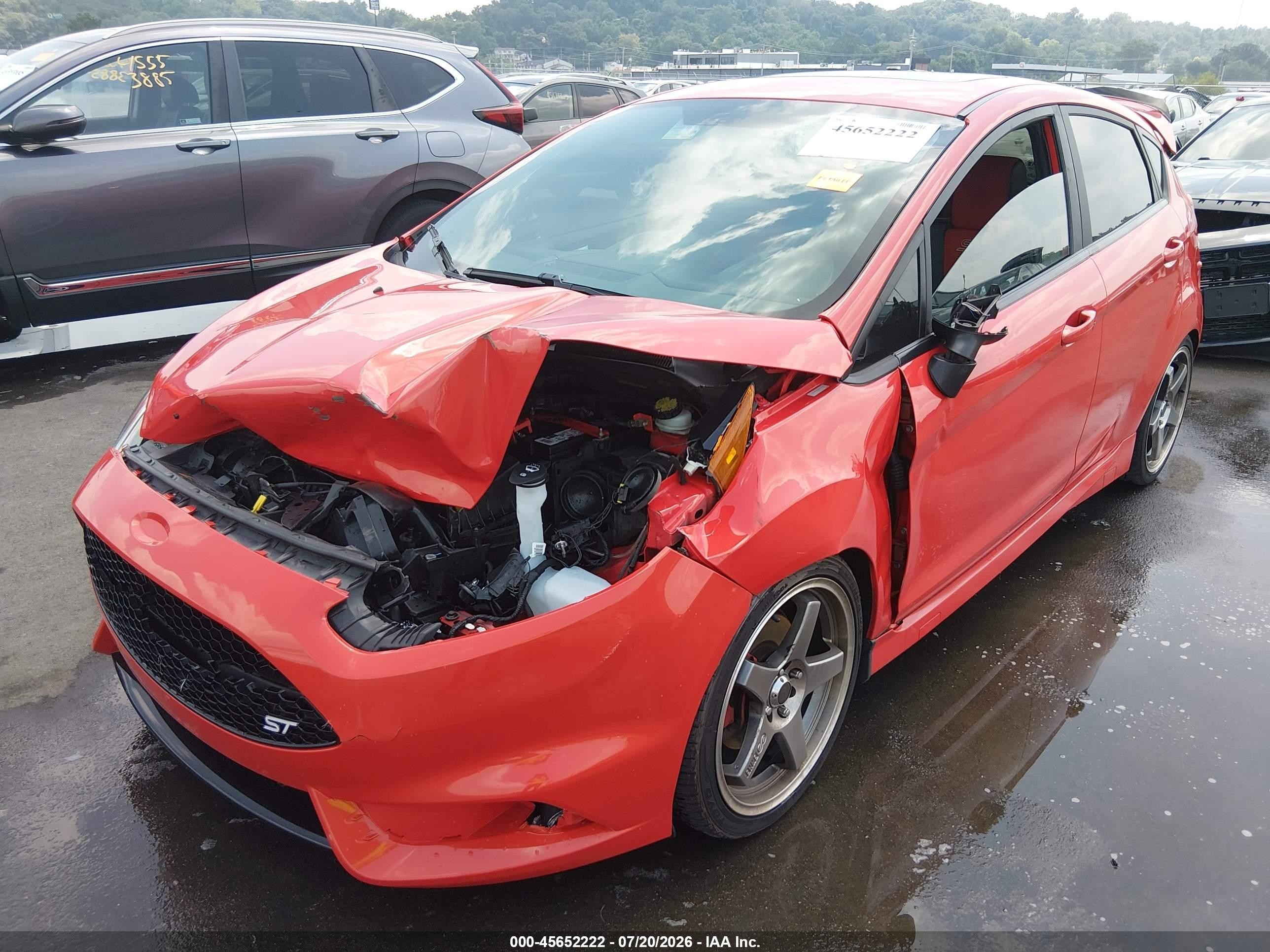 2015 Ford Fiesta St Orange vin: 3FADP4GX2FM224258