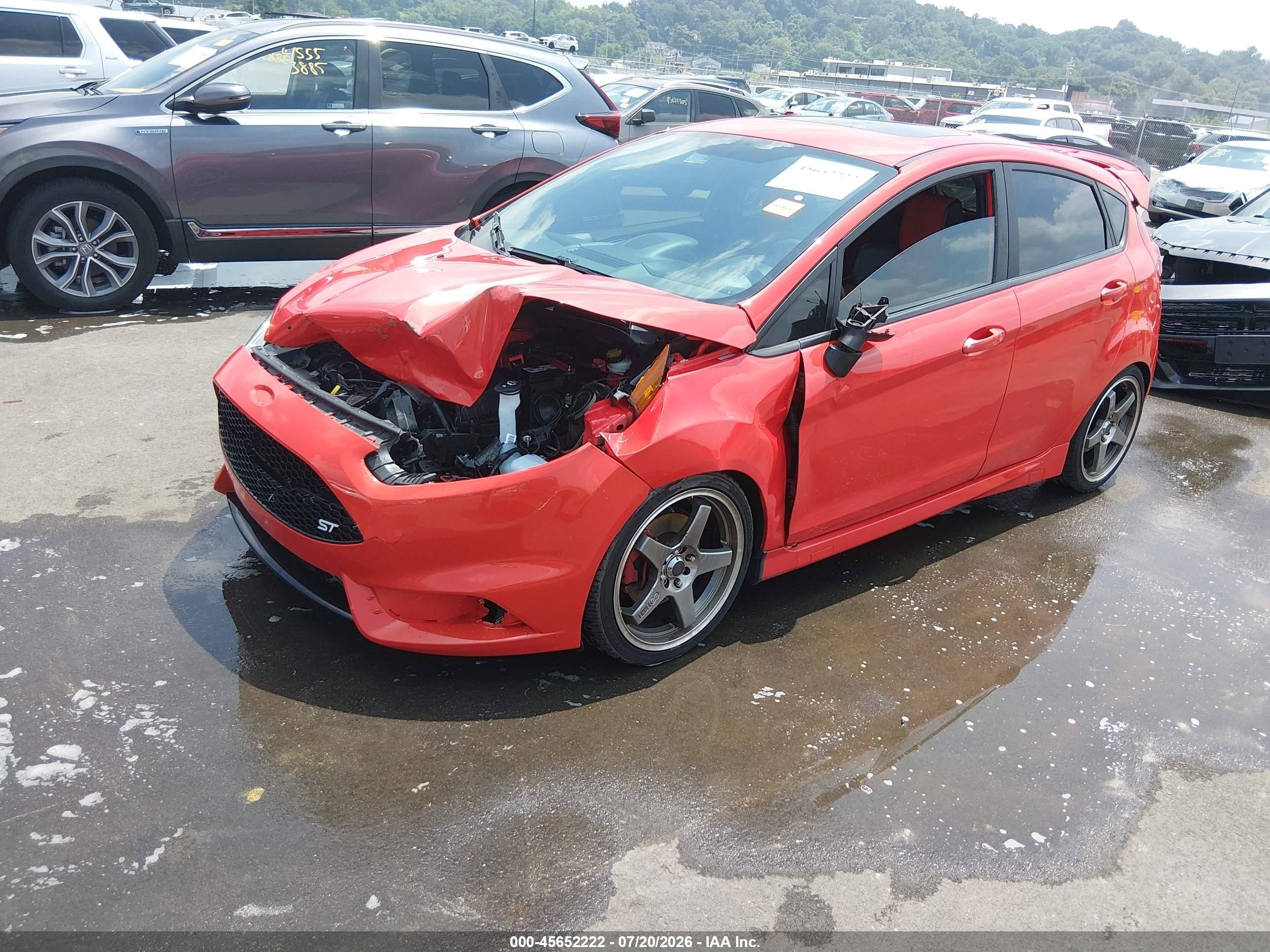 2015 Ford Fiesta St Orange vin: 3FADP4GX2FM224258