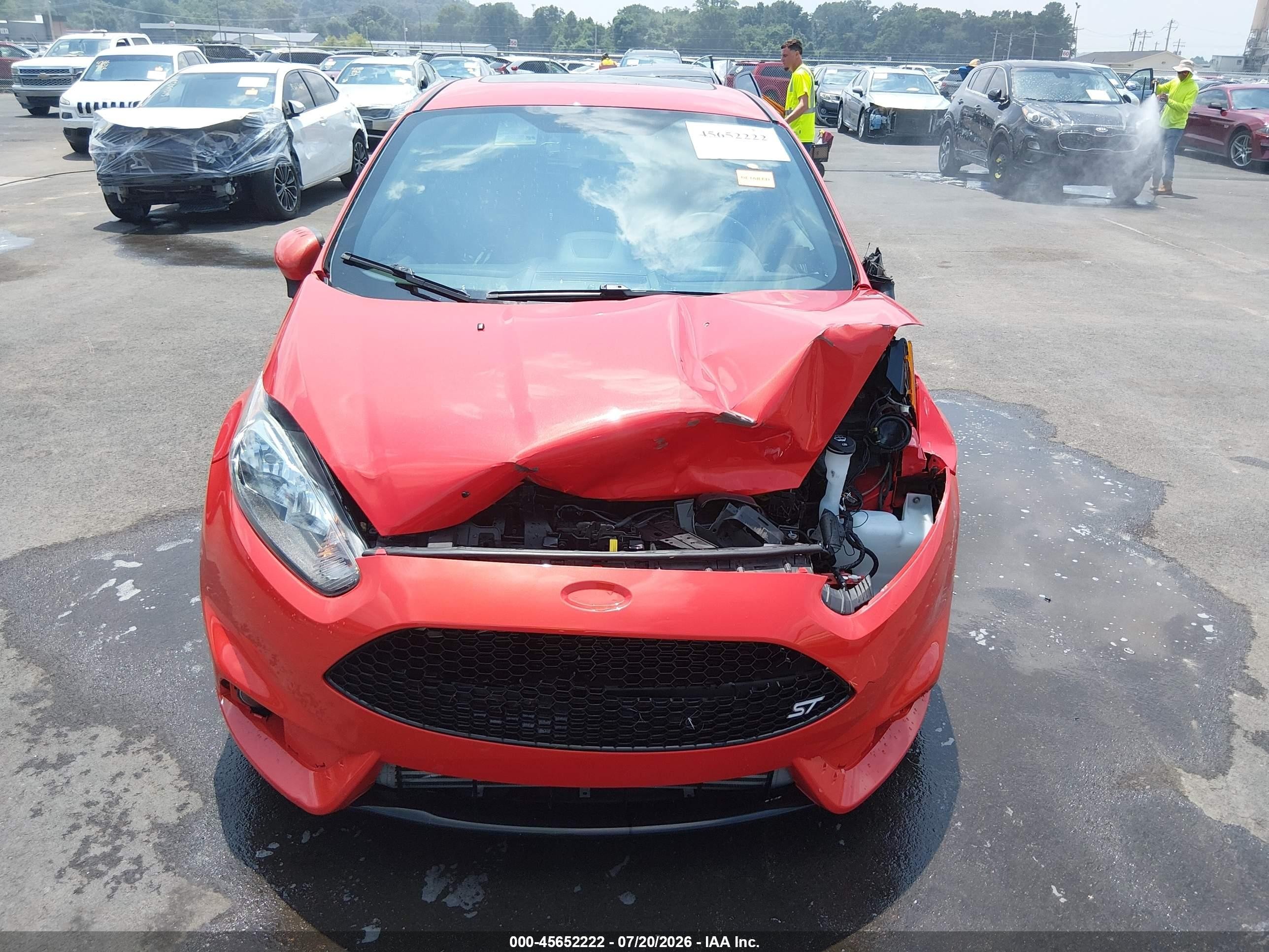 2015 Ford Fiesta St Orange vin: 3FADP4GX2FM224258