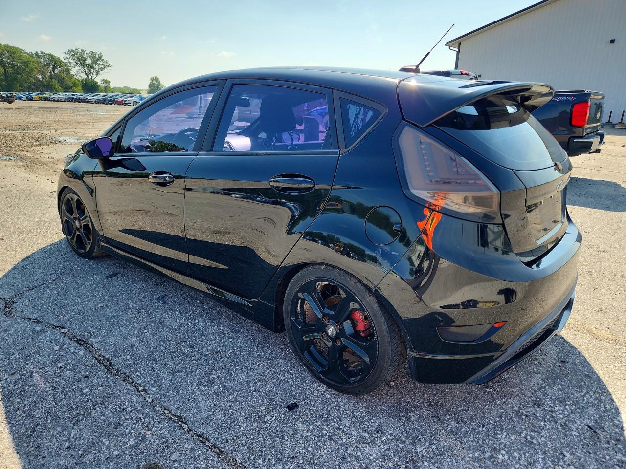 2017 Ford Fiesta St Черный vin: 3FADP4GX2HM101952