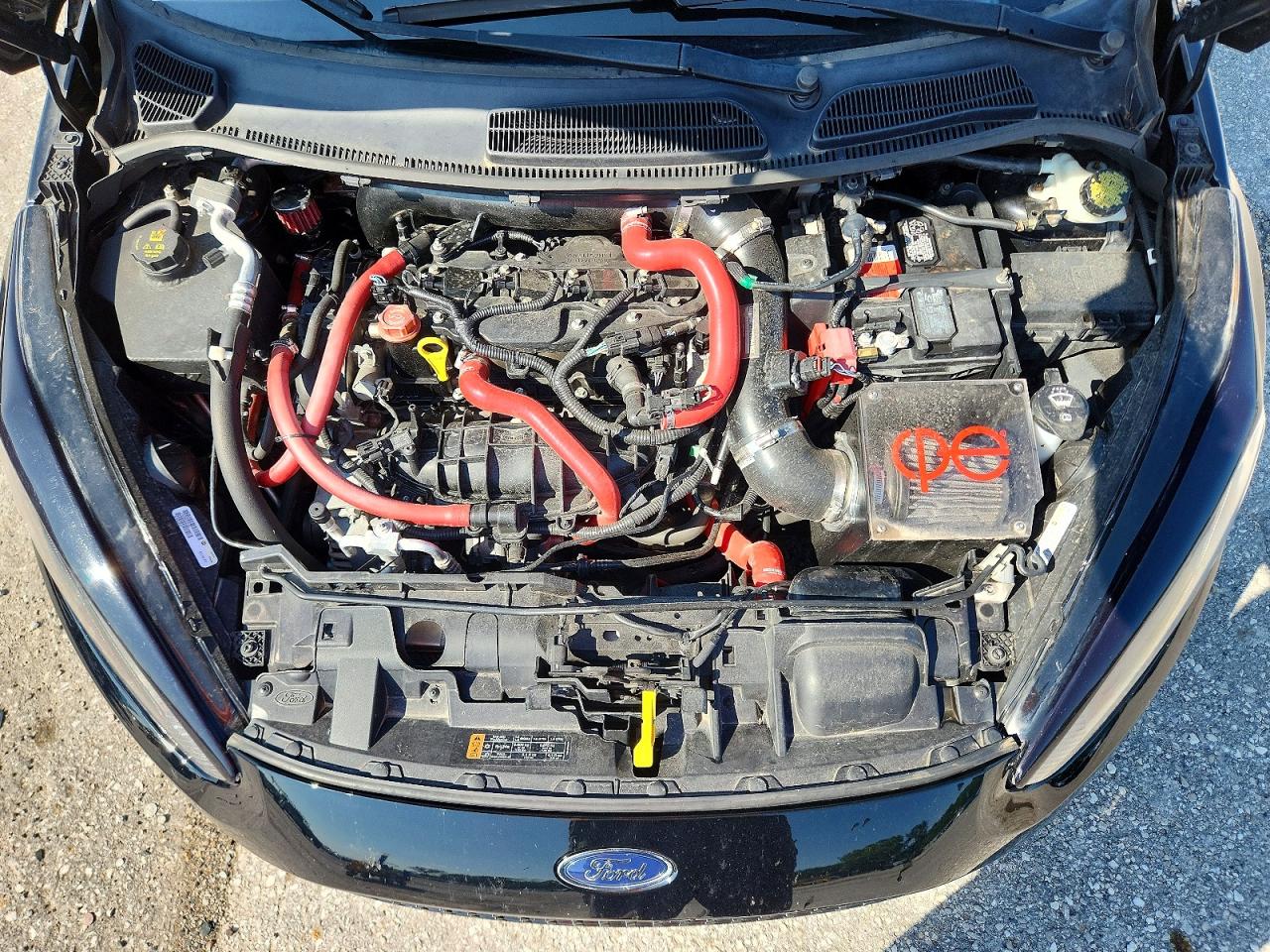 2017 Ford Fiesta St Черный vin: 3FADP4GX2HM101952