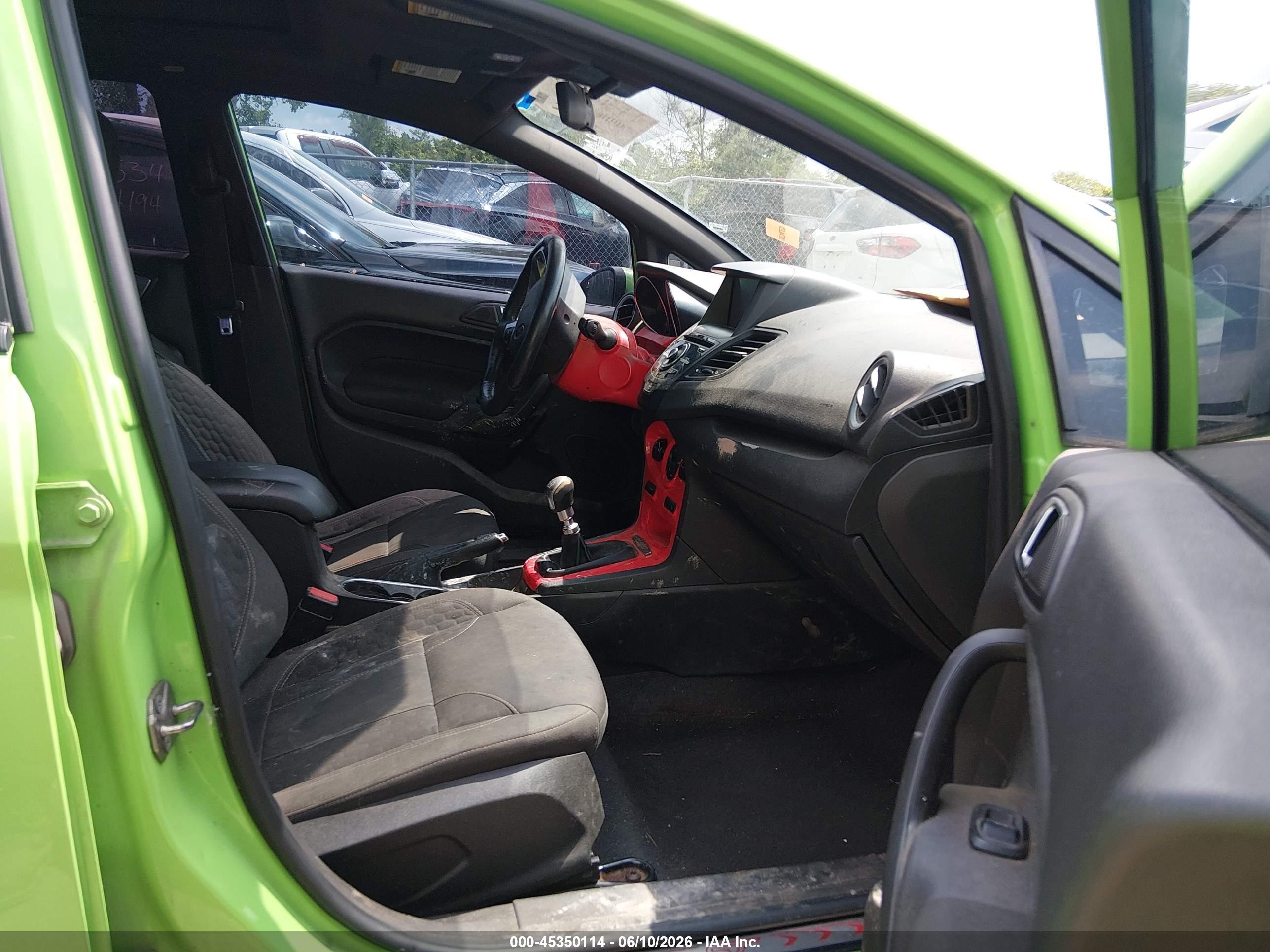 2015 Ford Fiesta St Green vin: 3FADP4GX3FM145276