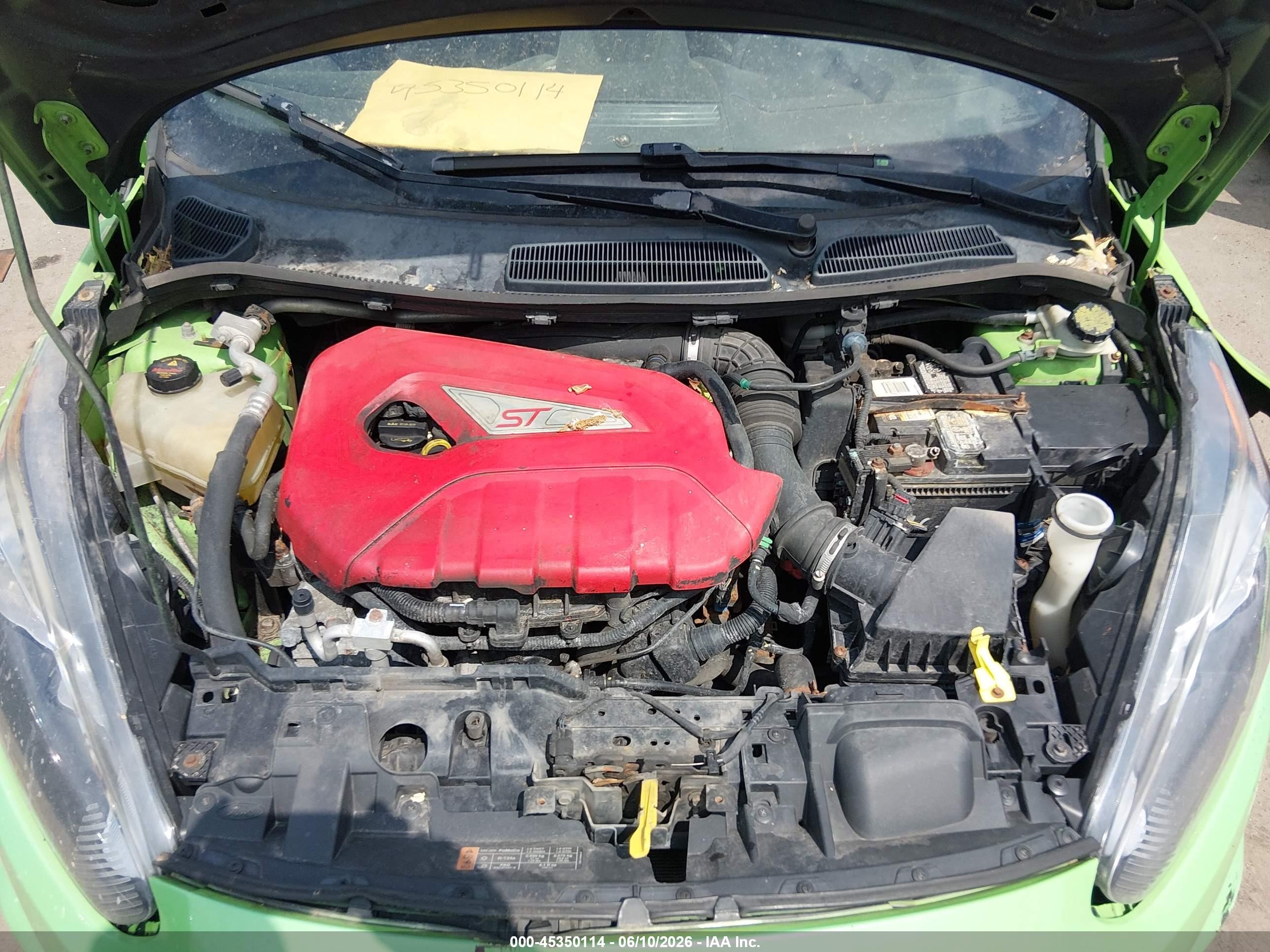 2015 Ford Fiesta St Green vin: 3FADP4GX3FM145276