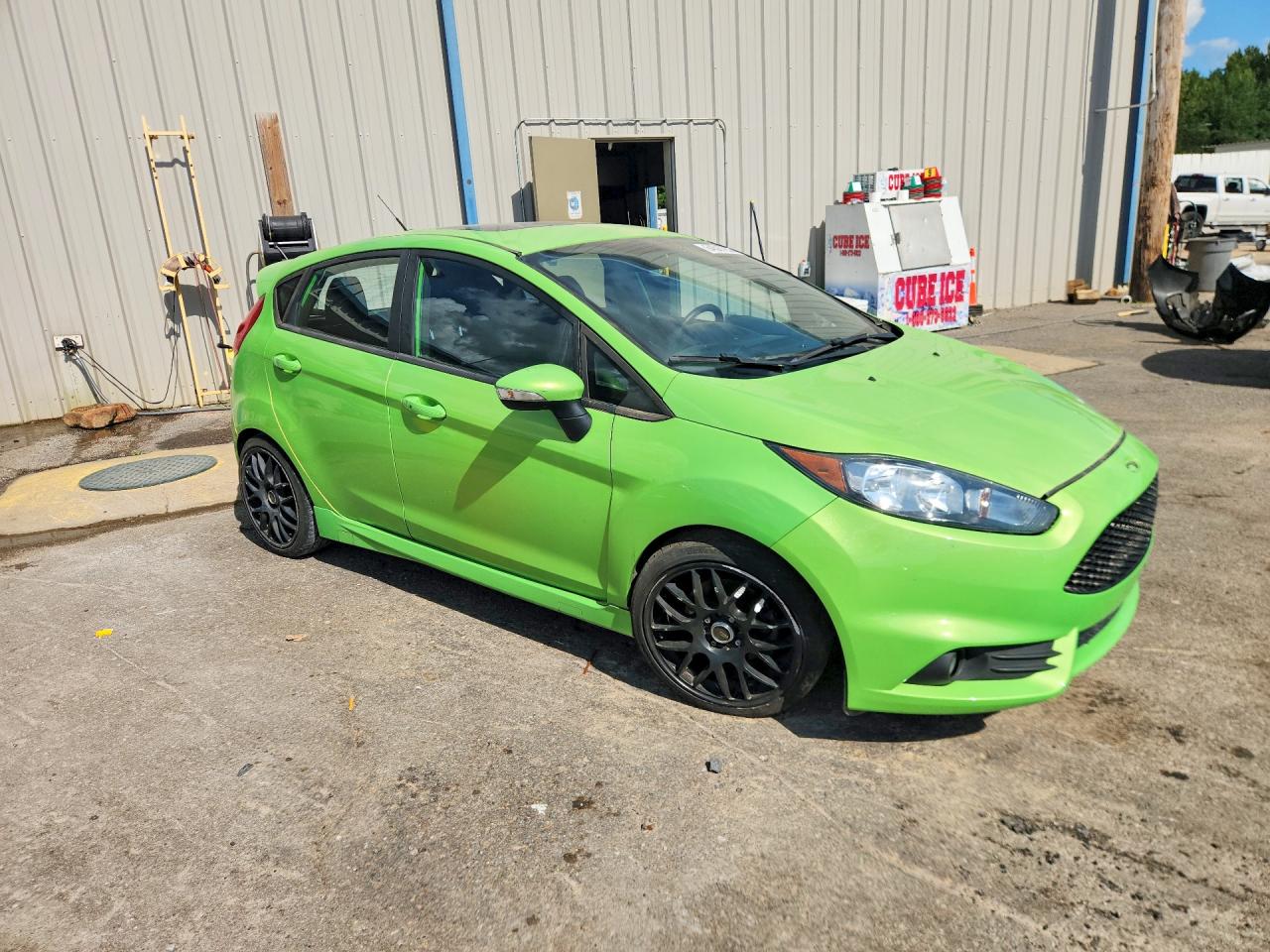 2014 Ford Fiesta St Green vin: 3FADP4GX4EM153370