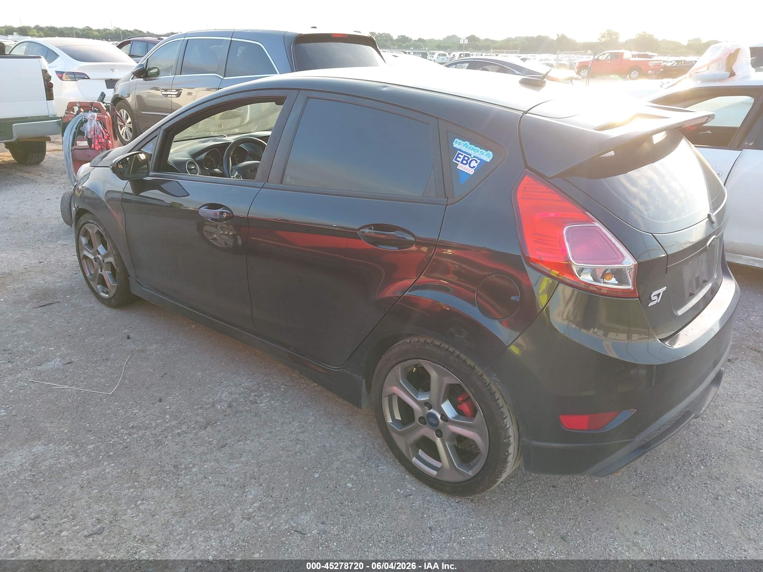 2014 Ford Fiesta St Black vin: 3FADP4GX5EM123553