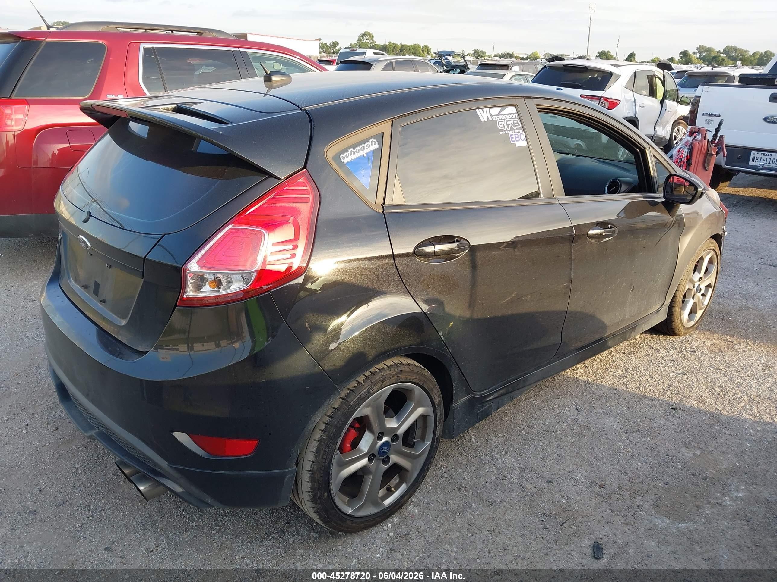 2014 Ford Fiesta St Black vin: 3FADP4GX5EM123553
