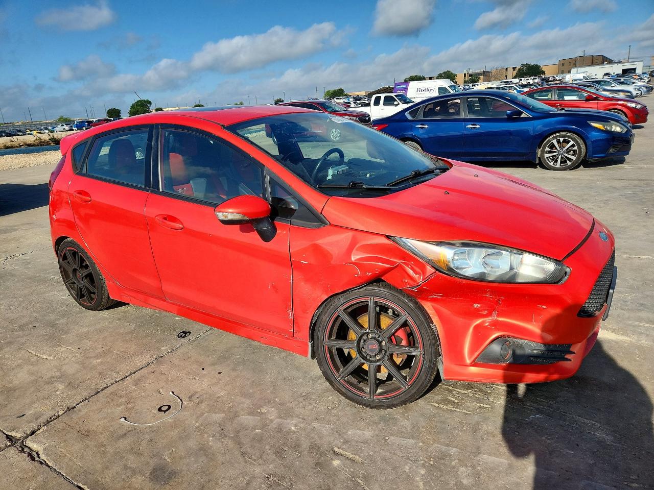 2014 Ford Fiesta St Оранжевый vin: 3FADP4GX6EM153953