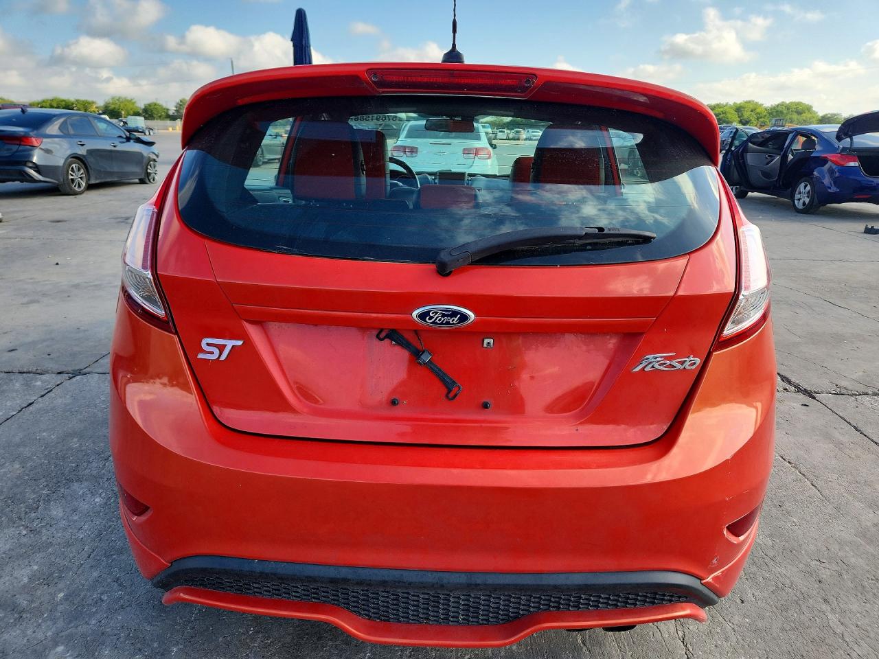 2014 Ford Fiesta St Оранжевый vin: 3FADP4GX6EM153953