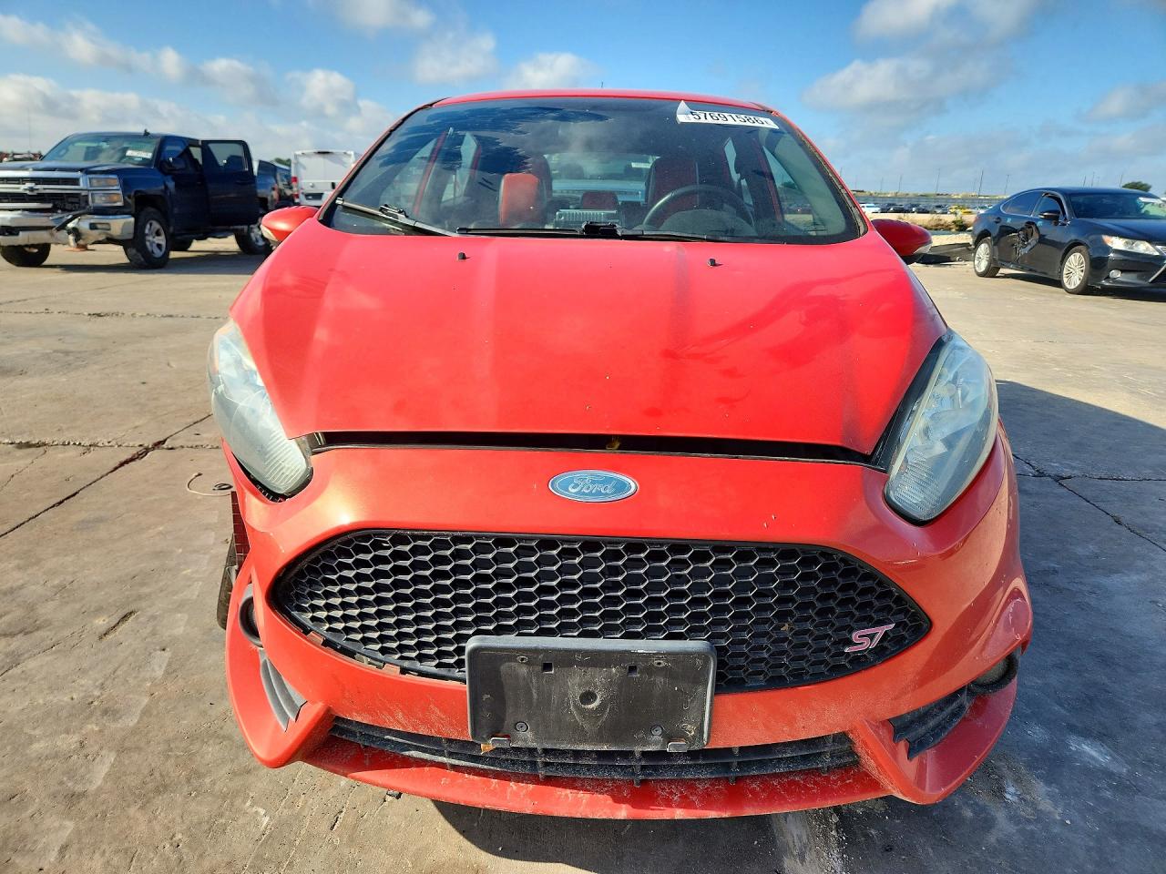 2014 Ford Fiesta St Оранжевый vin: 3FADP4GX6EM153953