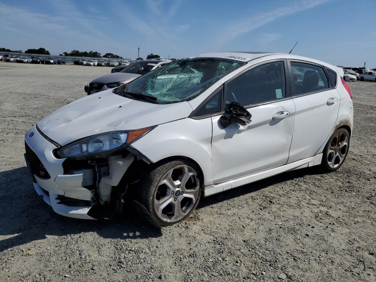 2014 Ford Fiesta St Белый vin: 3FADP4GX7EM183348