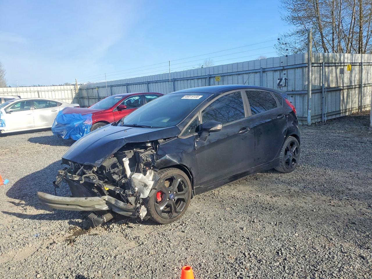 2018 Ford Fiesta St Black vin: 3FADP4GX7JM139540