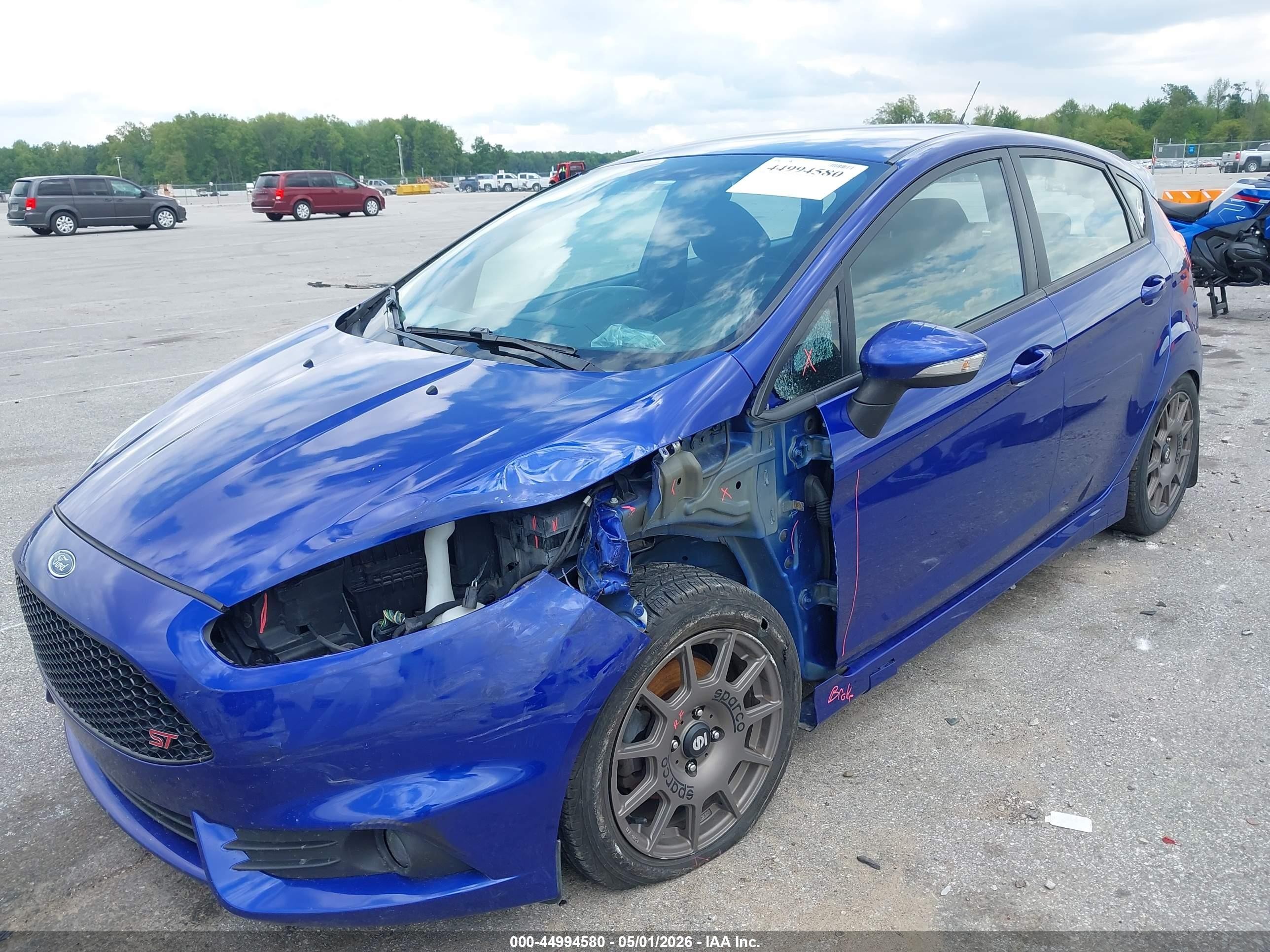2014 Ford Fiesta St Blue vin: 3FADP4GX8EM240303