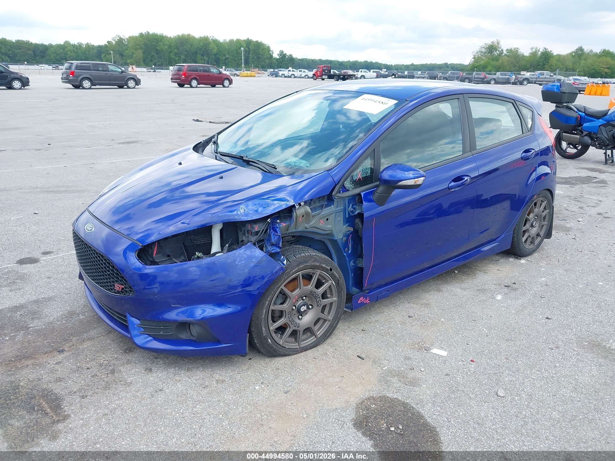 2014 Ford Fiesta St Blue vin: 3FADP4GX8EM240303