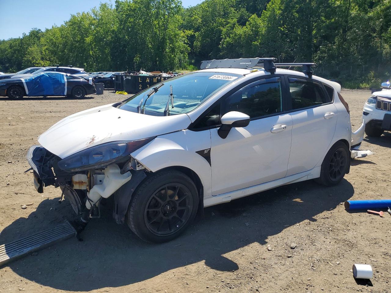 2016 Ford Fiesta St White vin: 3FADP4GX8GM110668