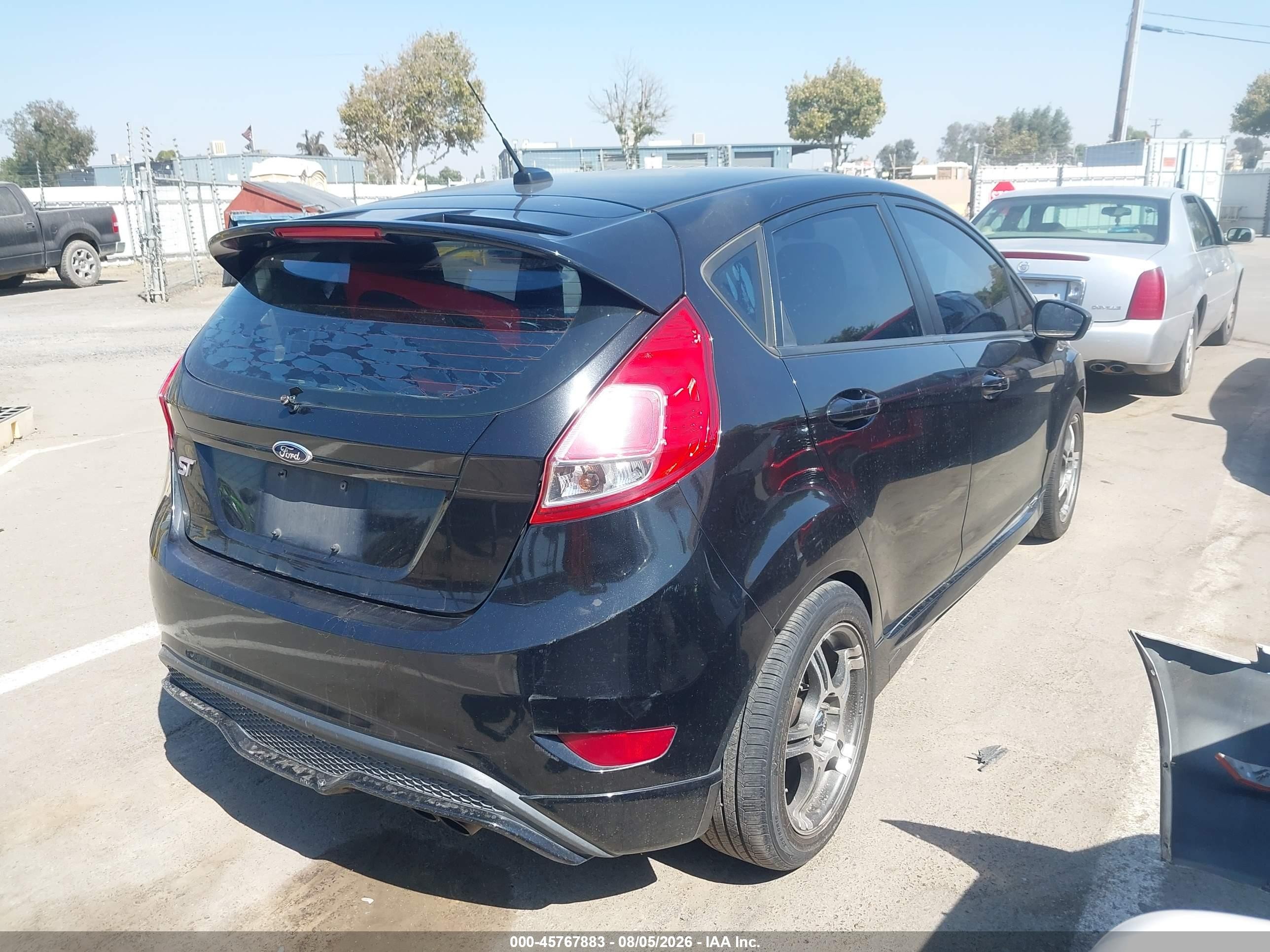 2014 Ford Fiesta St Черный vin: 3FADP4GX9EM148844