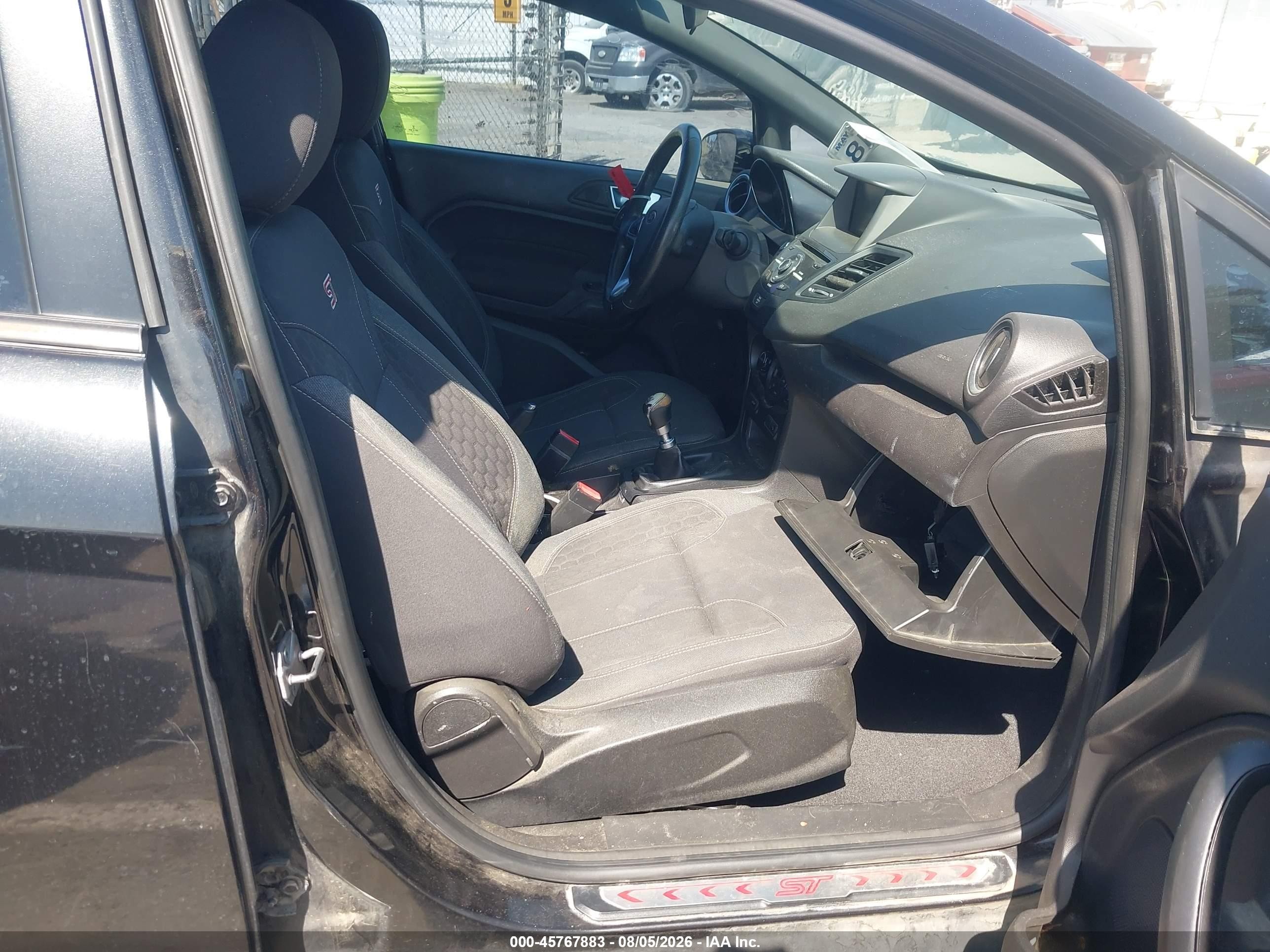 2014 Ford Fiesta St Черный vin: 3FADP4GX9EM148844