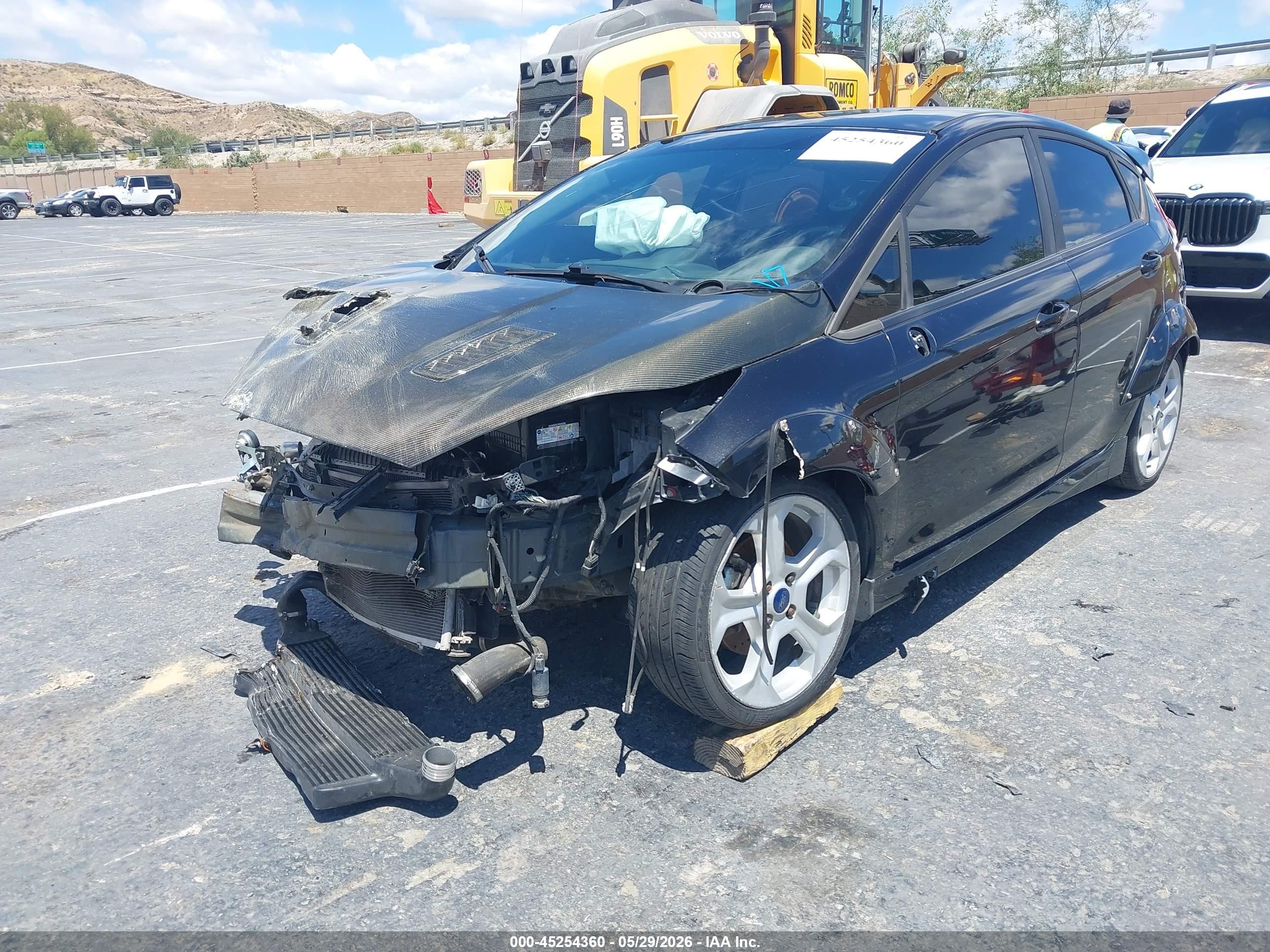 2015 Ford Fiesta St Black vin: 3FADP4GXXFM225240