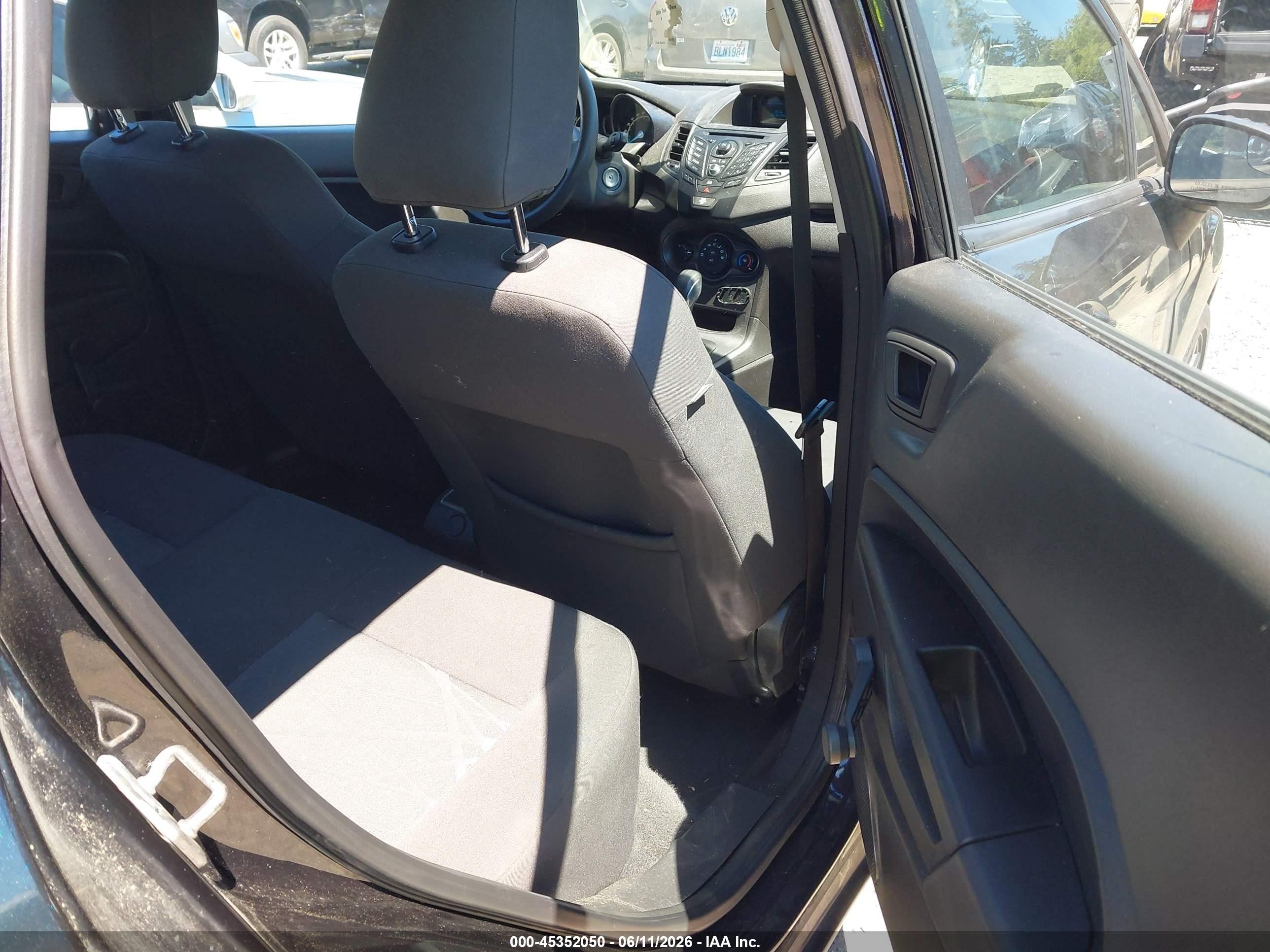 2014 Ford Fiesta S Black vin: 3FADP4TJ0EM127527