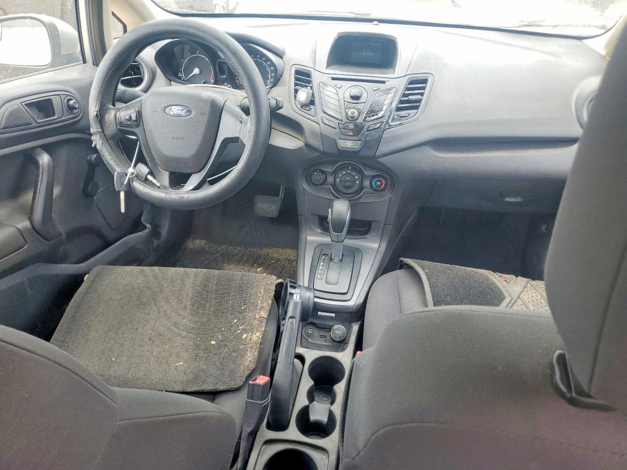 2014 Ford Fiesta S Silver vin: 3FADP4TJ1EM226342