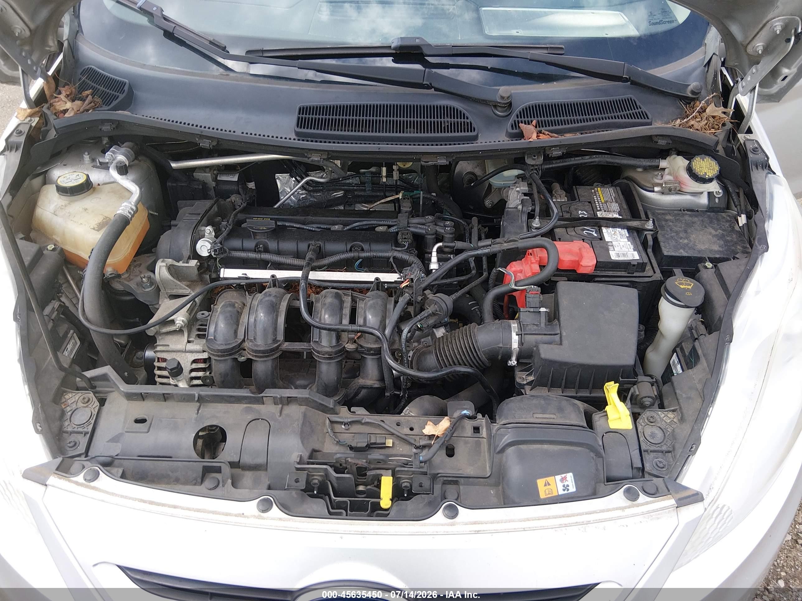 2013 Ford Fiesta S Silver vin: 3FADP4TJ2DM203215