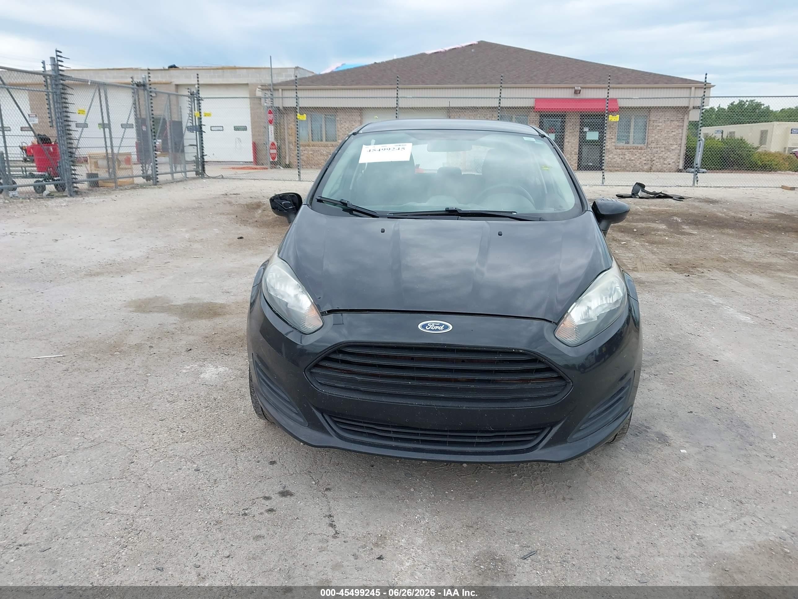 2015 Ford Fiesta S Black vin: 3FADP4TJ2FM216226