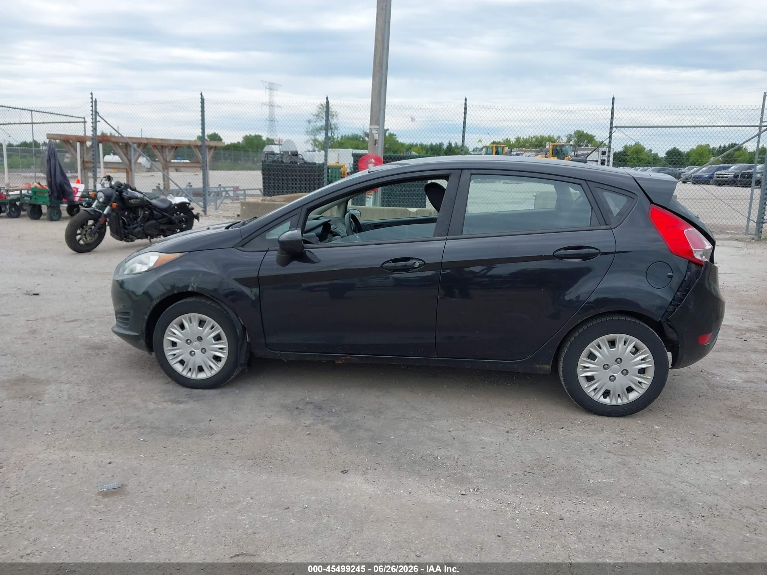 2015 Ford Fiesta S Black vin: 3FADP4TJ2FM216226