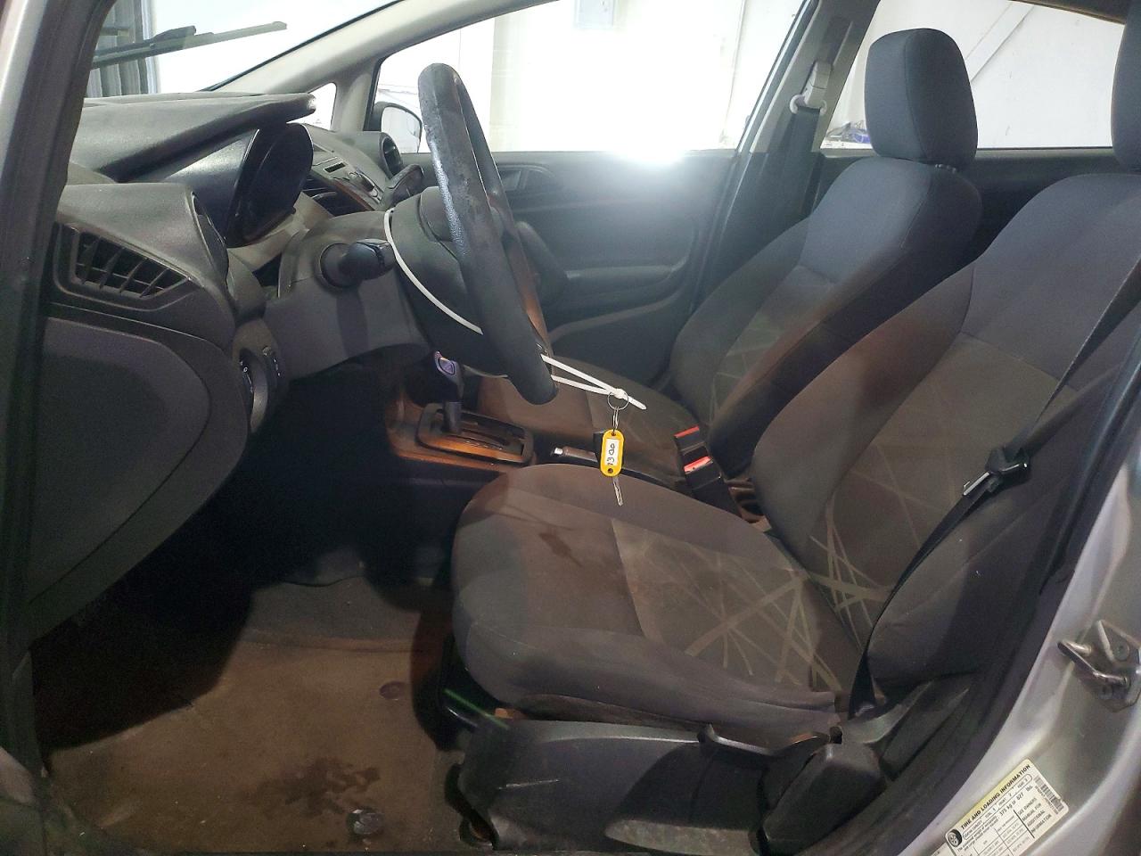 2014 Ford Fiesta S Silver vin: 3FADP4TJ4EM221300
