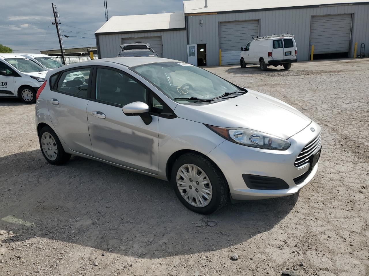 2014 Ford Fiesta S Silver vin: 3FADP4TJ4EM221300 Damage: Right Front Door, De-Identify, Removal Required