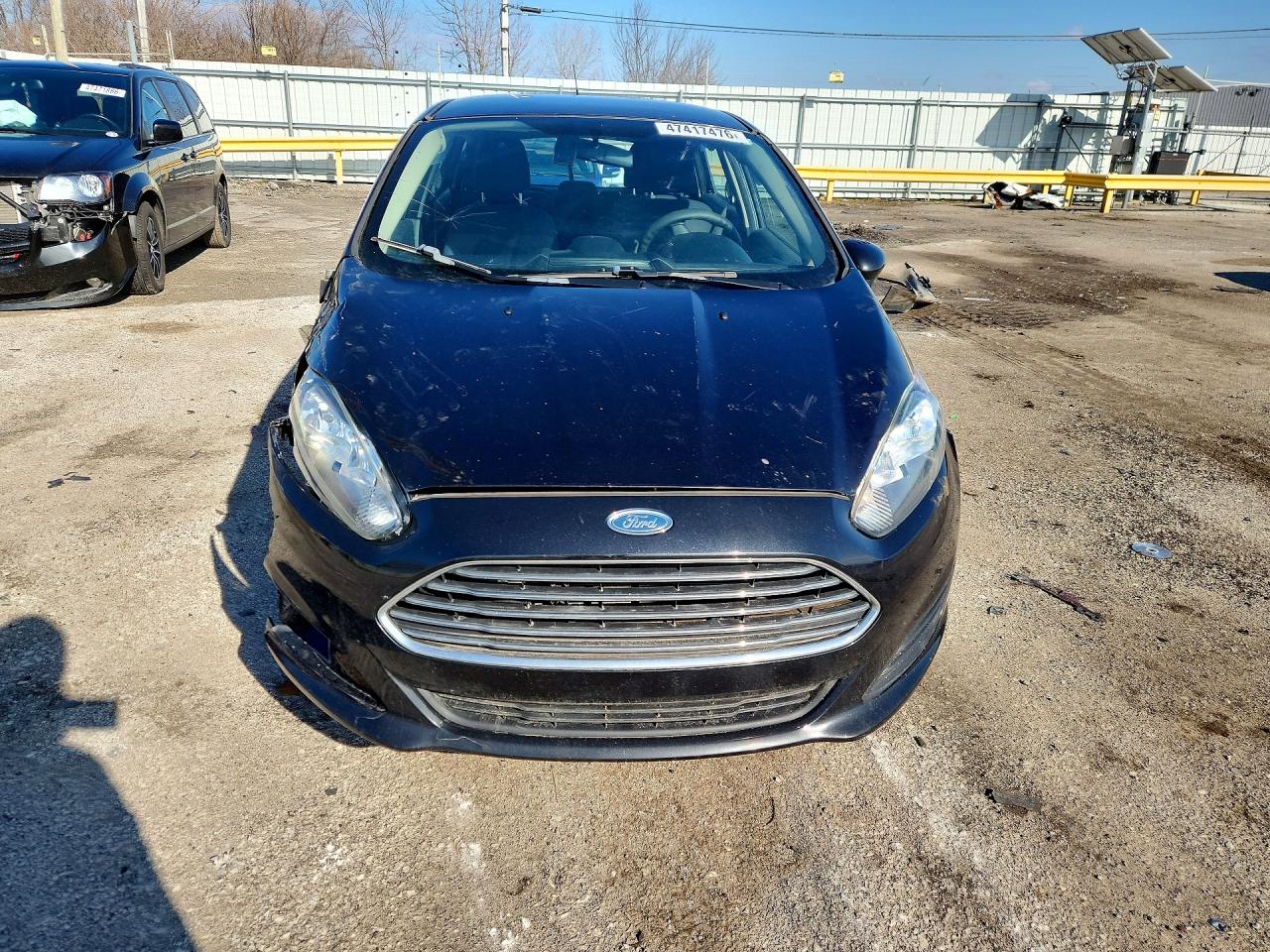 2015 Ford Fiesta S Black vin: 3FADP4TJ7FM126554