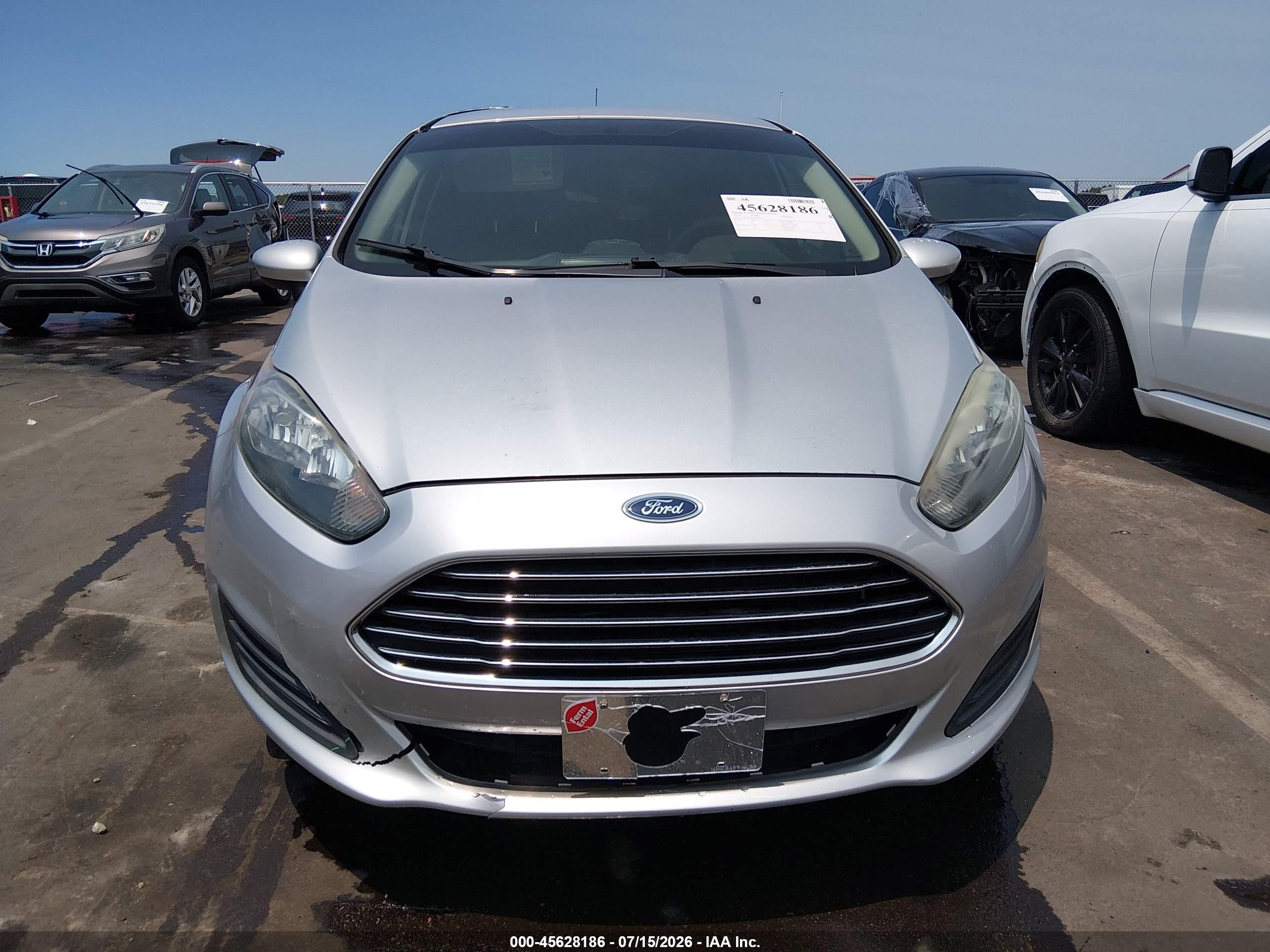 2014 Ford Fiesta S Silver vin: 3FADP4TJ8EM148173